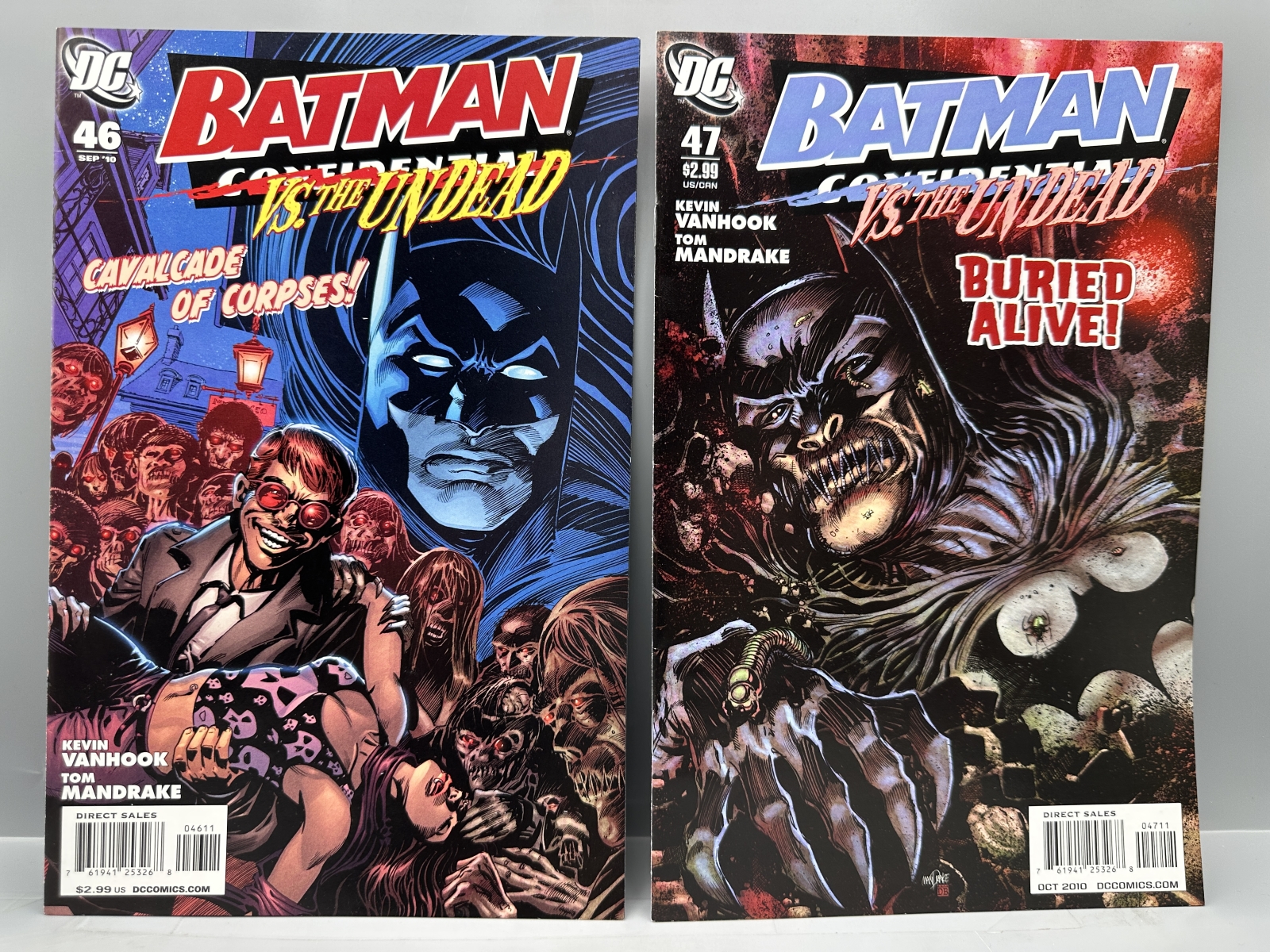 2010 DC Comics Batman Confidential #44-47 - Complete 4-part Vs. The Undead story arc - Tom Mandrake art