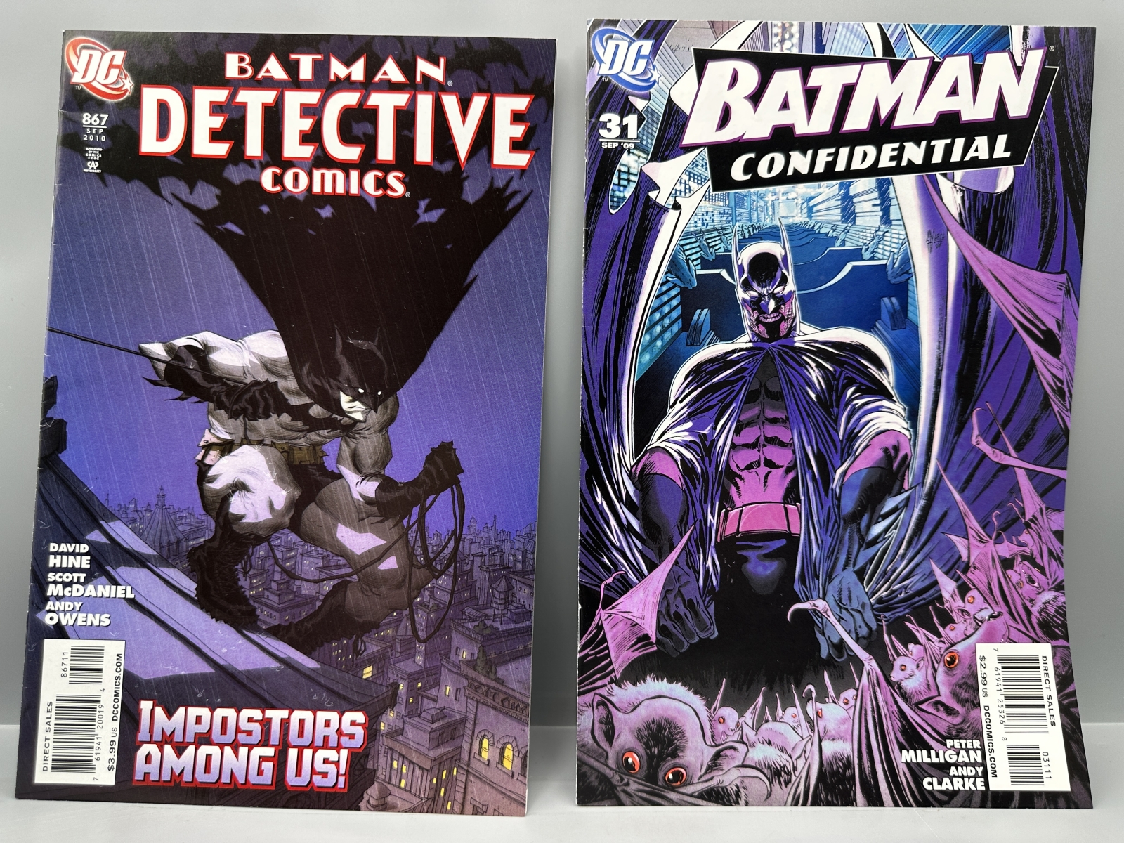 (4) DC Comics Batman Comic Books - Including Detective Comics #867 (2010), Batman Confidential #31 (2009), Batman and the Mad Monk #5 (2007)