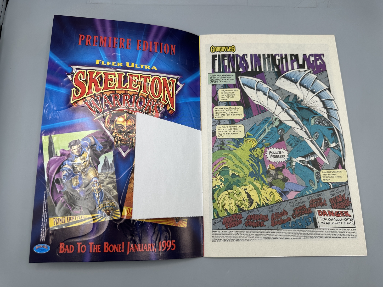 Marvel Comics Gargoyles #1 (1995) - Premiere issue - Joe Madureira cover art