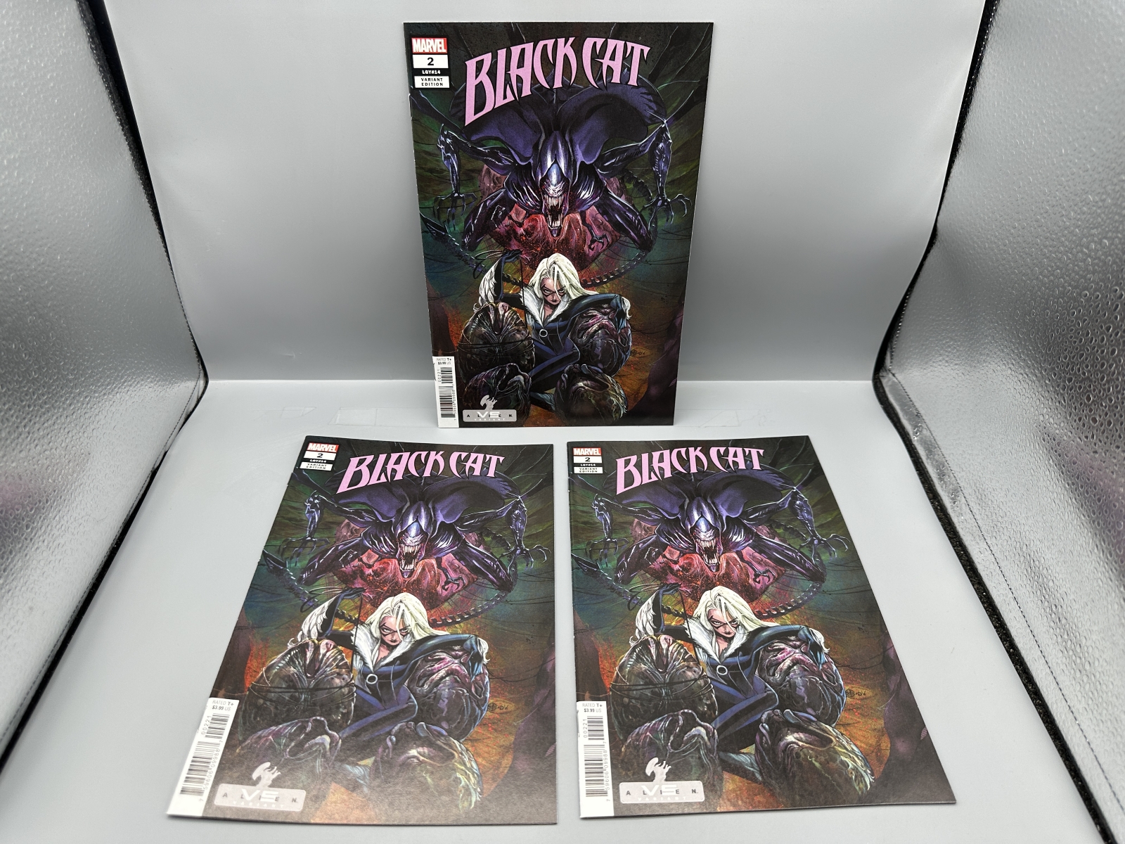 Marvel Comics Black Cat #2 (2021) lot of 3 - Peach Momoko Alien Variant