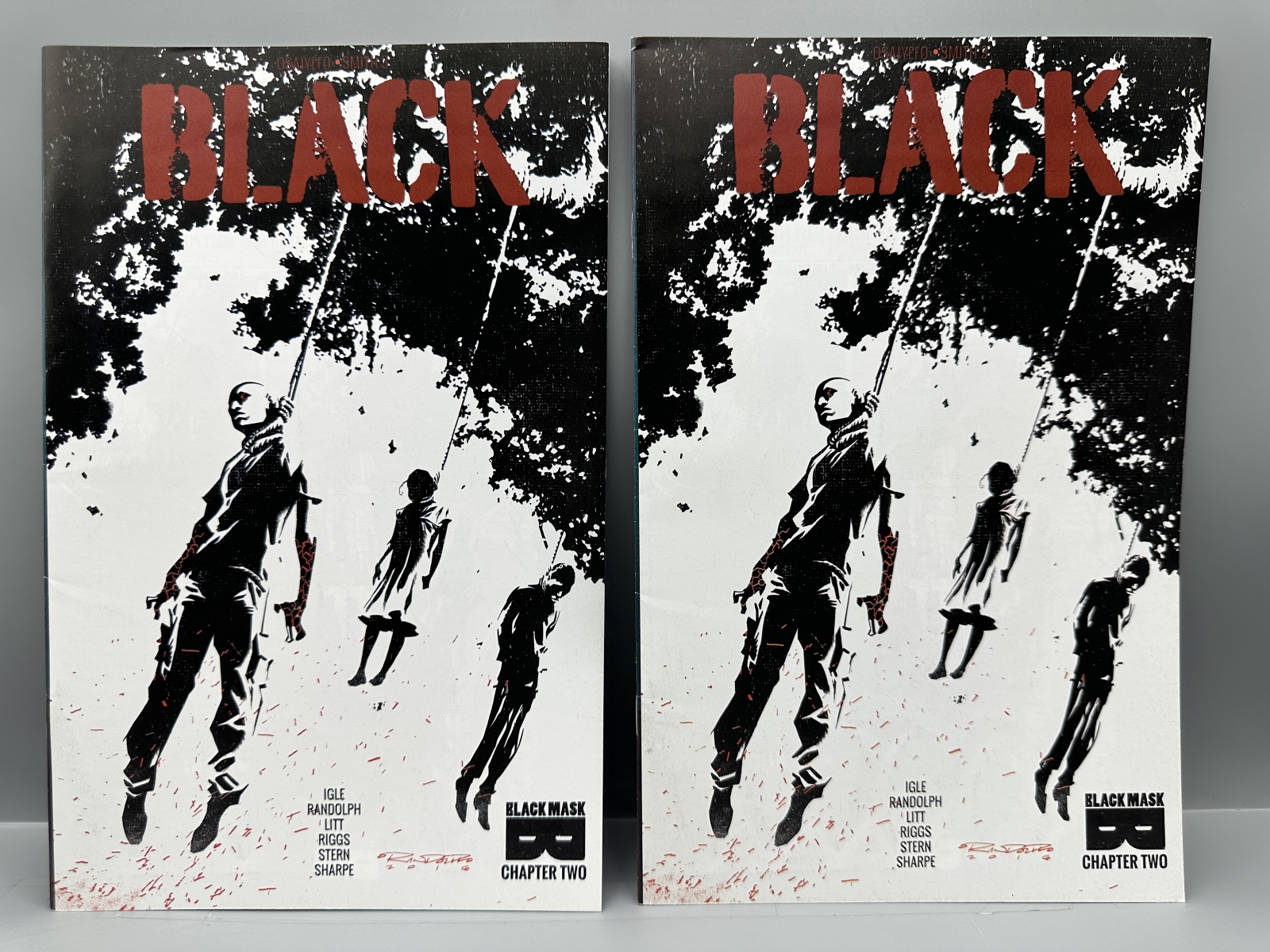 Black Mask Studios BLACK #1, 2, 5 and WHITE #2, 3, 4, 5 (2016-2021) - Lot of 10 - Variant covers by Khary Randolph and Ashley A. Woods