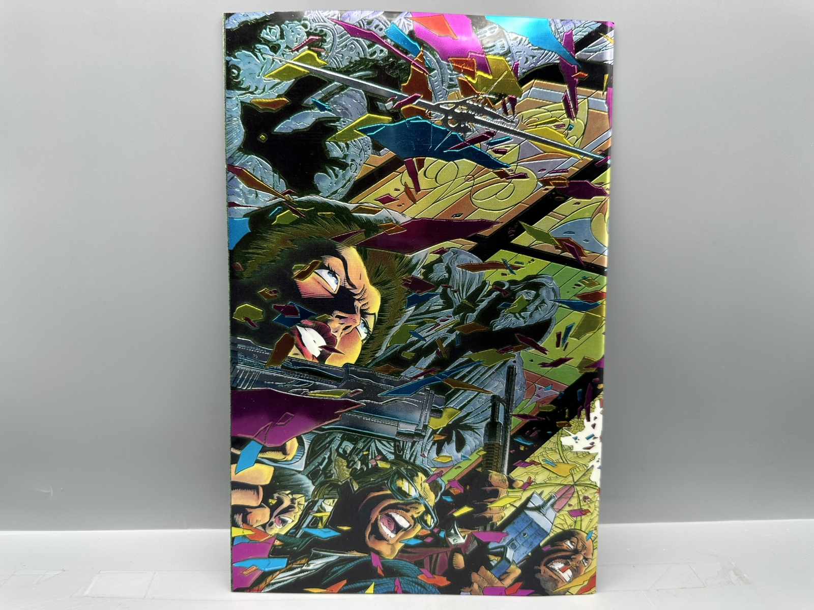 (7) 1994 Valiant Comics Ninjak #1-7 - Issue #1 wrap-around chromium cover - Joe Quesada and Mark Moretti art