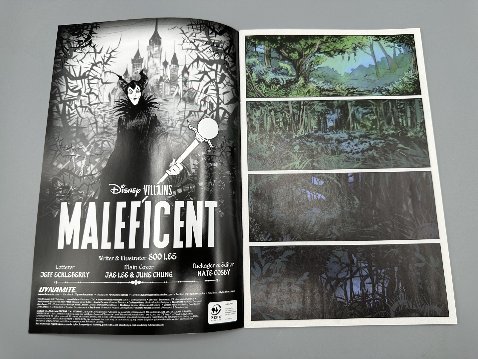 Dynamite Entertainment Disney Villains: Maleficent #1 (2023) - Hive Comics Exclusive Virgin Variant - David Benzal art