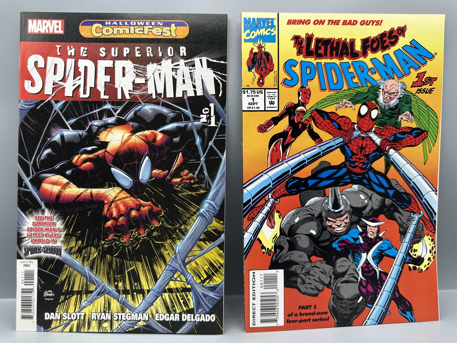 (5) Marvel Comics Spider-Man and Venom - Includes Marvel Team-Up #78 (1979), The Superior Spider-Man #1 (2018), The Lethal Foes of Spider-Ma