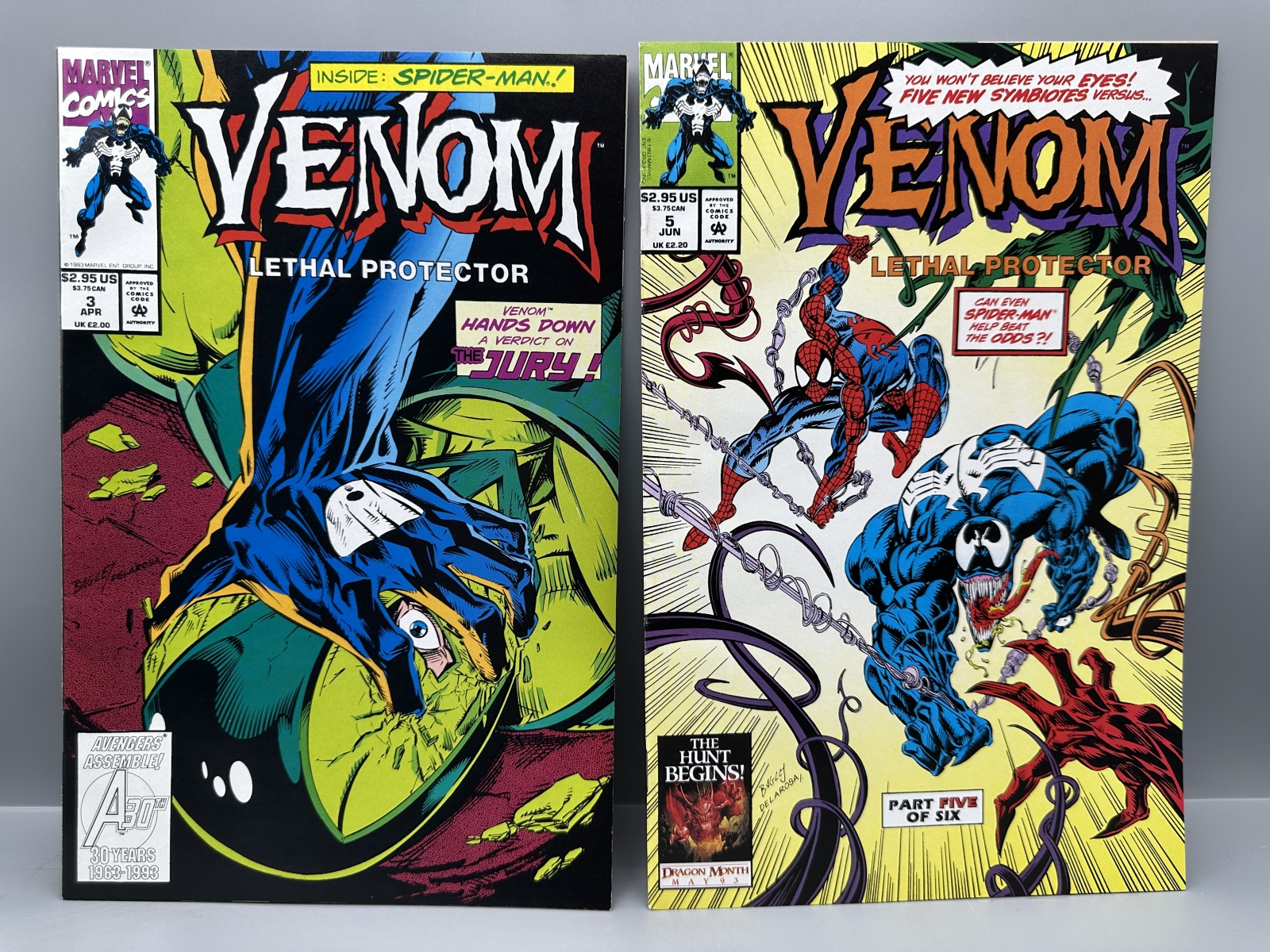 (5) Marvel Comics Spider-Man and Venom - Includes Marvel Team-Up #78 (1979), The Superior Spider-Man #1 (2018), The Lethal Foes of Spider-Ma