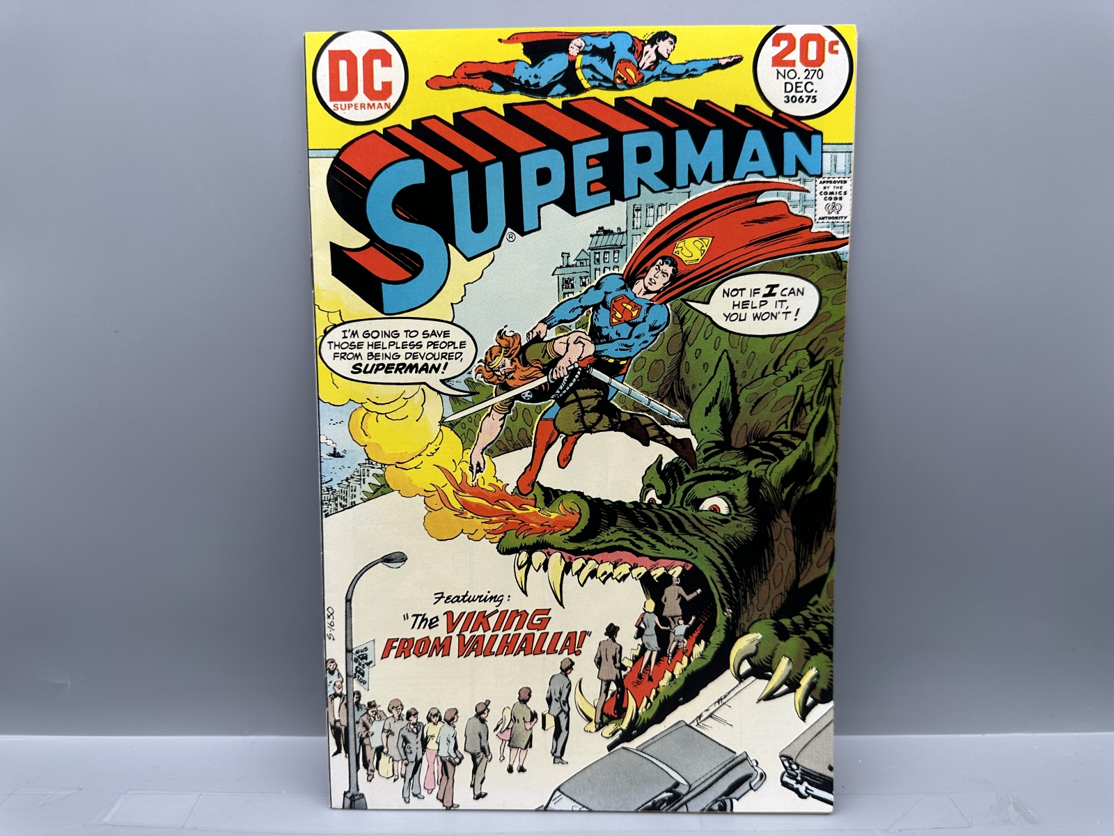 1973 DC Comics Superman #270 - The Viking From Valhalla! - Curt Swan and Murphy Anderson art
