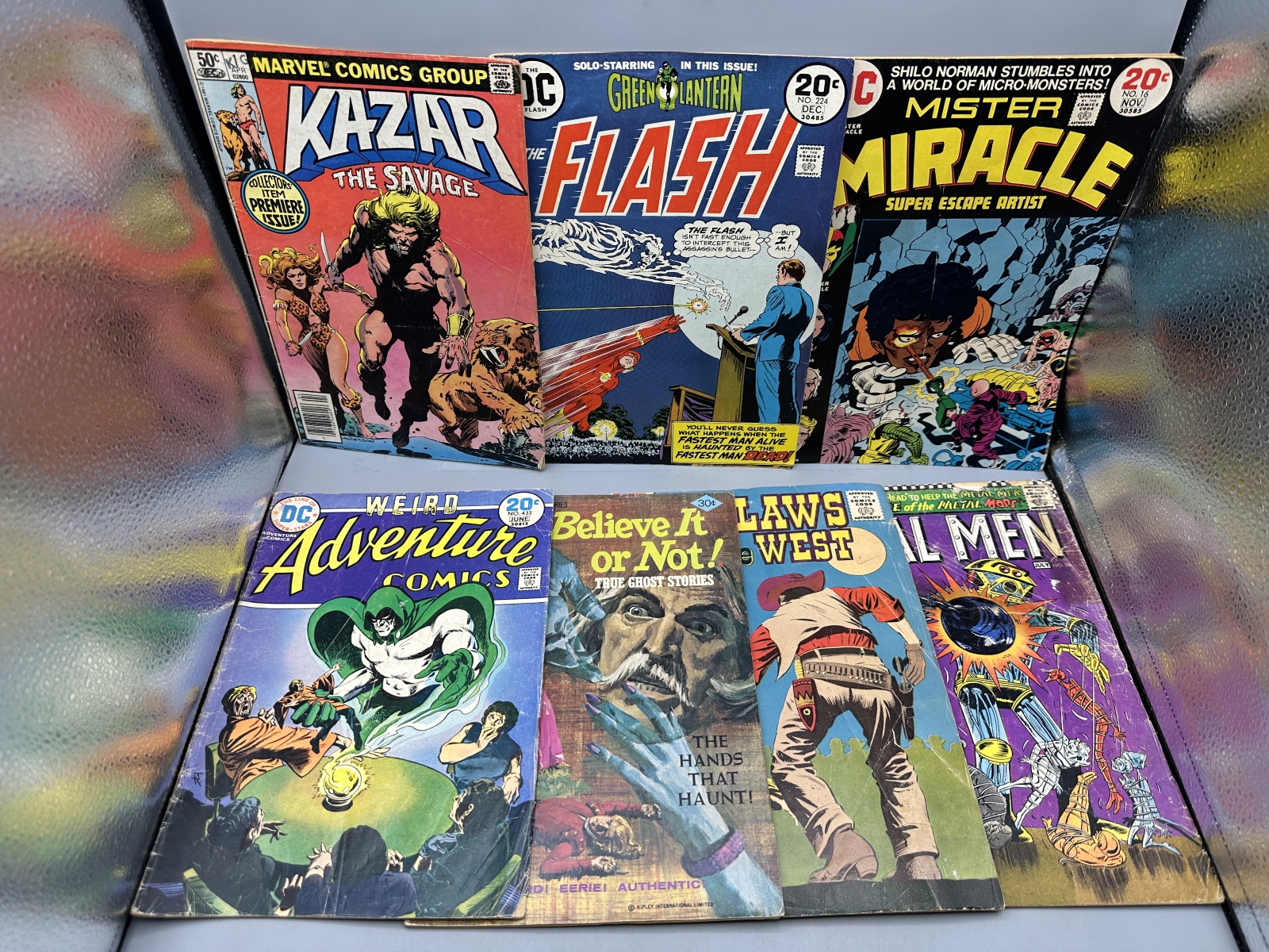 (7) Marvel, DC, Charlton, and Whitman Comics - Including Ka-Zar the Savage #1 premiere issue and Mister Miracle #16 Jack Kirby art