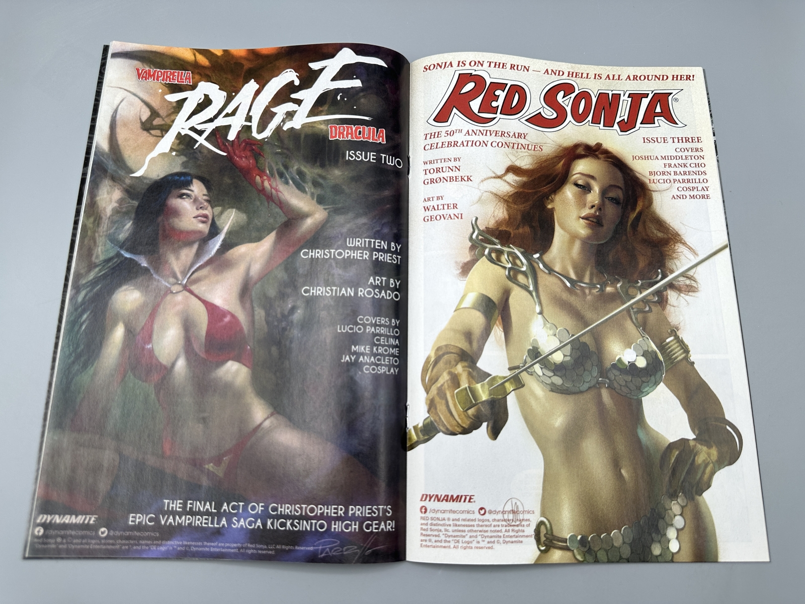 Dynamite Entertainment Red Sonja #1 (2023) - The 616 Comics Exclusive Virgin Variant - Art by Ivan Tao - 50th Anniversary Issue