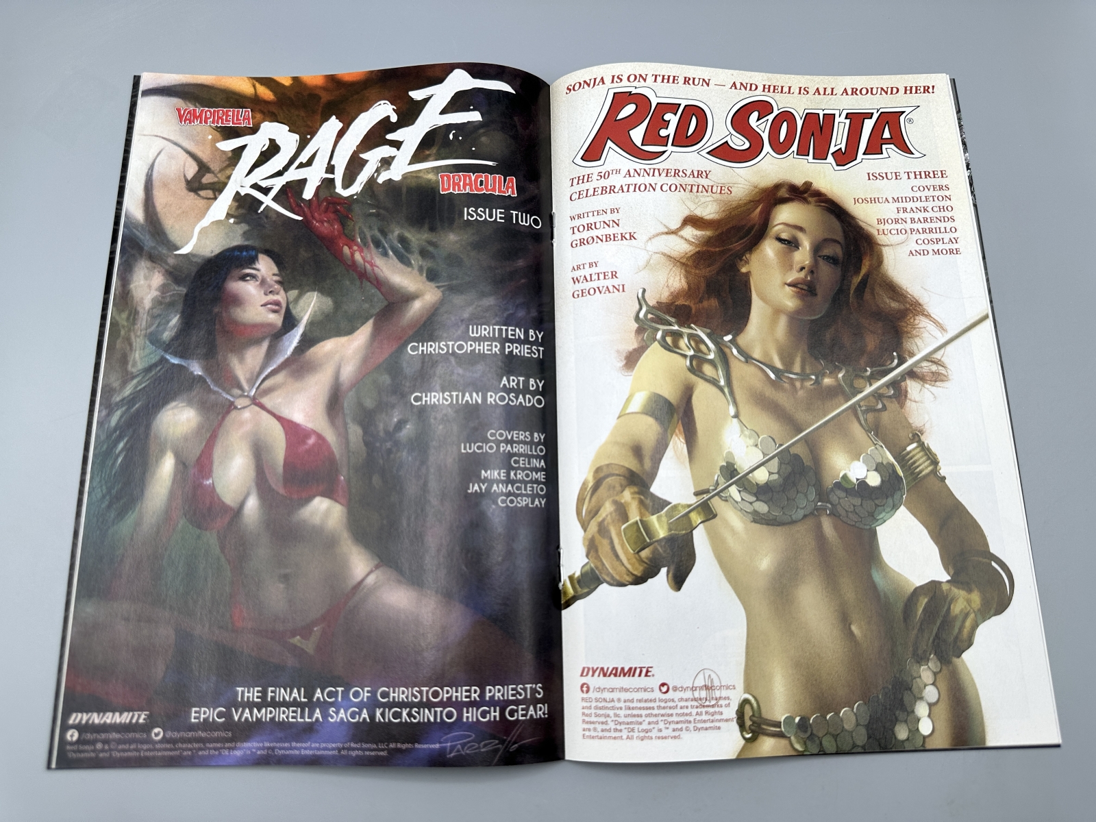 Dynamite Entertainment Red Sonja #1 (2023) - Osh Red Virgin Exclusive Variant - Limited to 600 copies