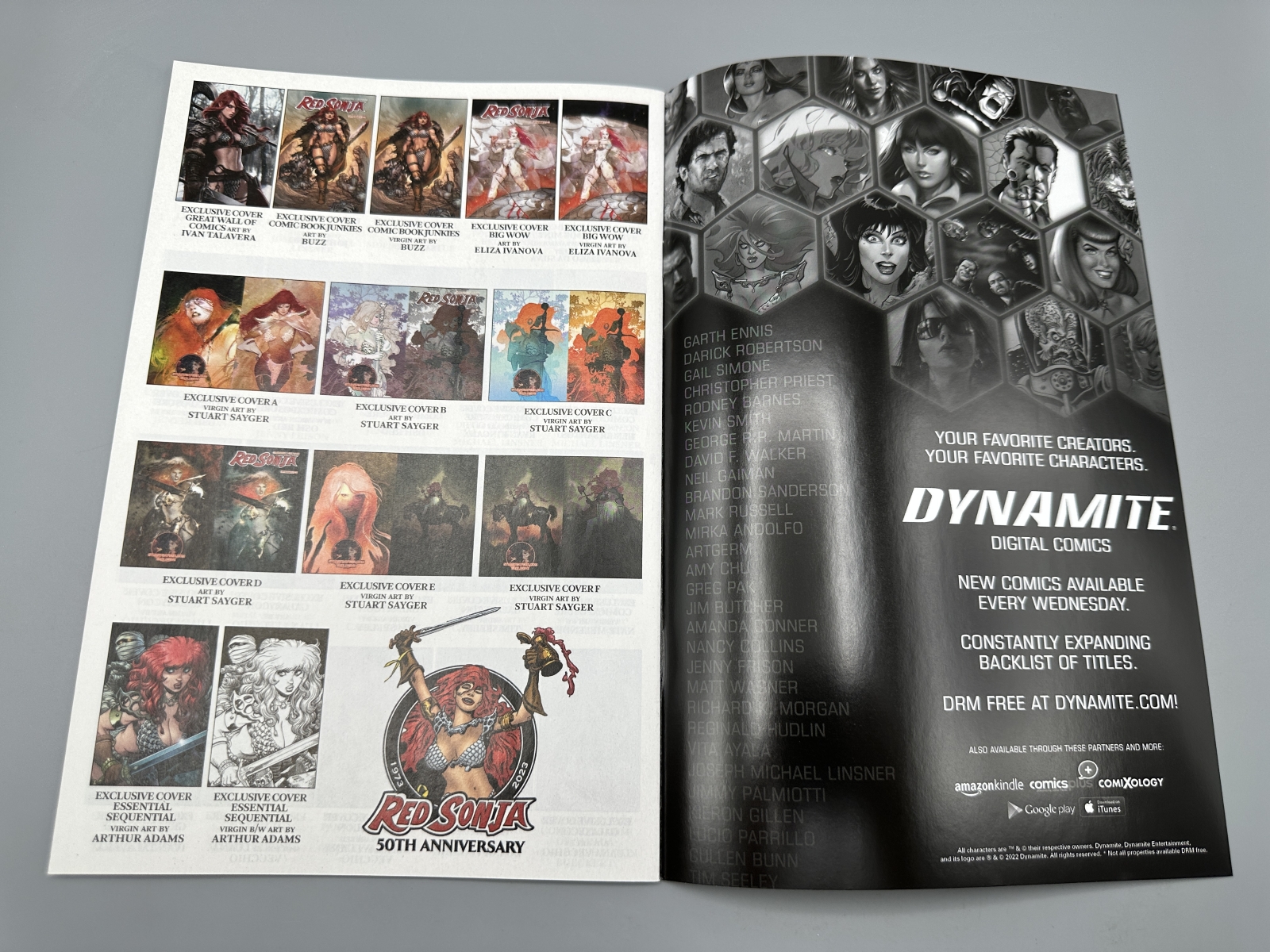 Dynamite Entertainment Red Sonja #1 (2023) - Osh Red Virgin Exclusive Variant - Limited to 600 copies