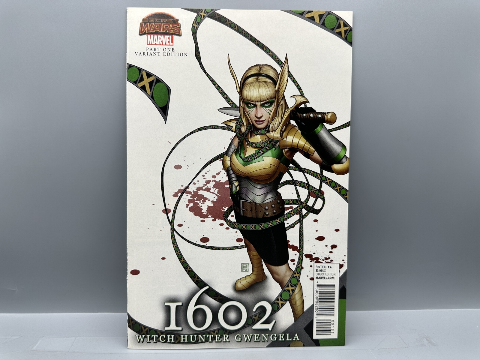 2015 Marvel Comics 1602: Witch Hunter Angela #1 - Gwen Stacy Gwengela Variant - John Tyler Christopher cover art