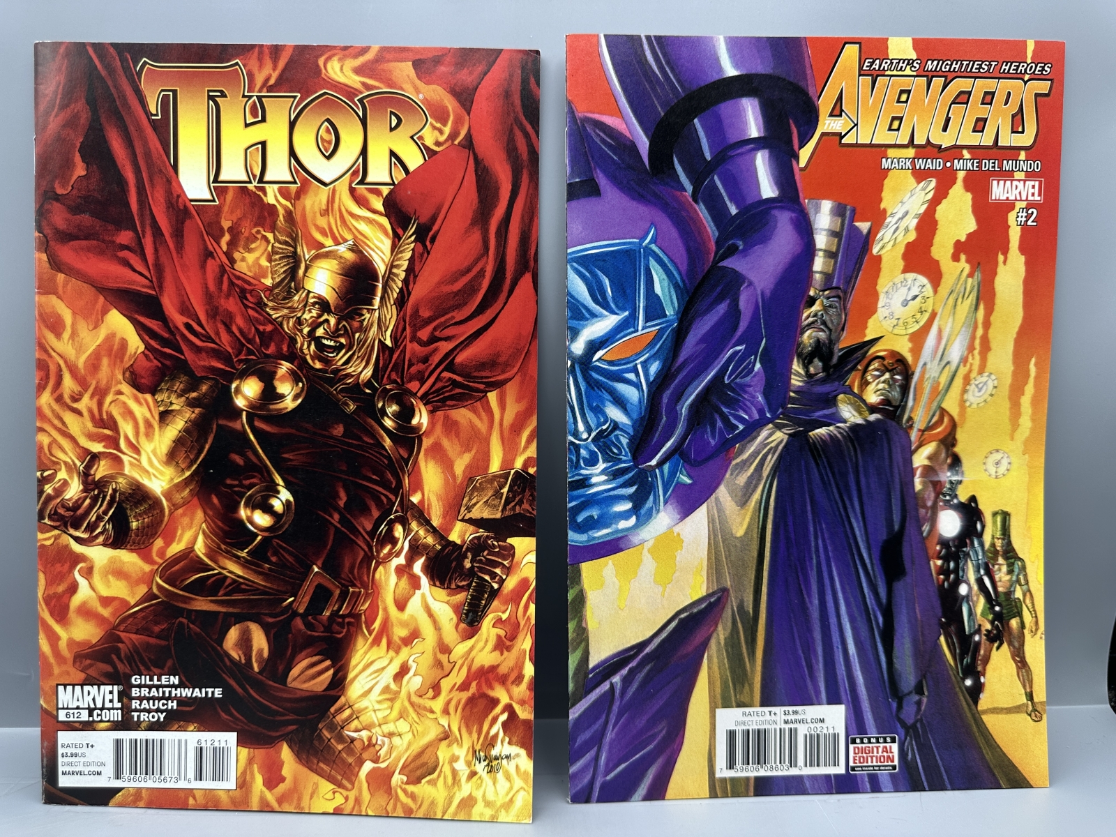 (7) Assorted Marvel Comics - Including Fantastic Four #587 (2011) - Death of Human Torch - Steve Epting art