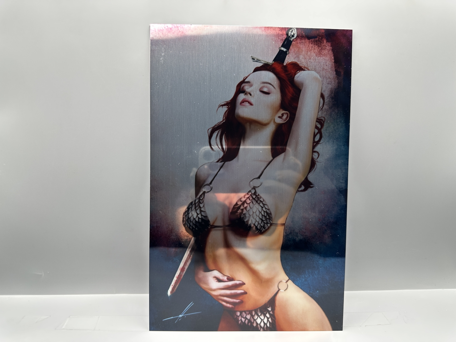 Dynamite Entertainment Red Sonja #1 (2023) - 50th Anniversary - Carla Cohen Exclusive Metal Variant - Metal cover