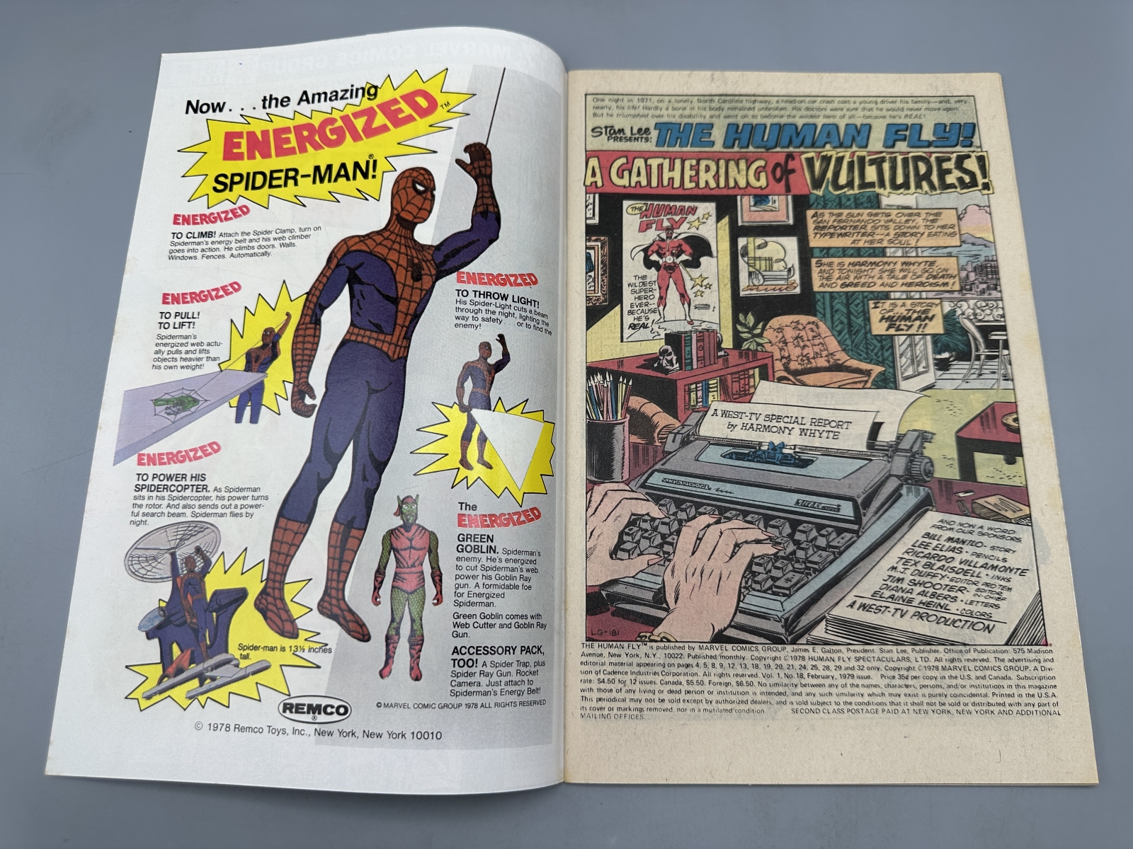 1979 Marvel Comics Group The Human Fly #18 & 1978 Captain Marvel #54 - Features Nitro the Exploding Man