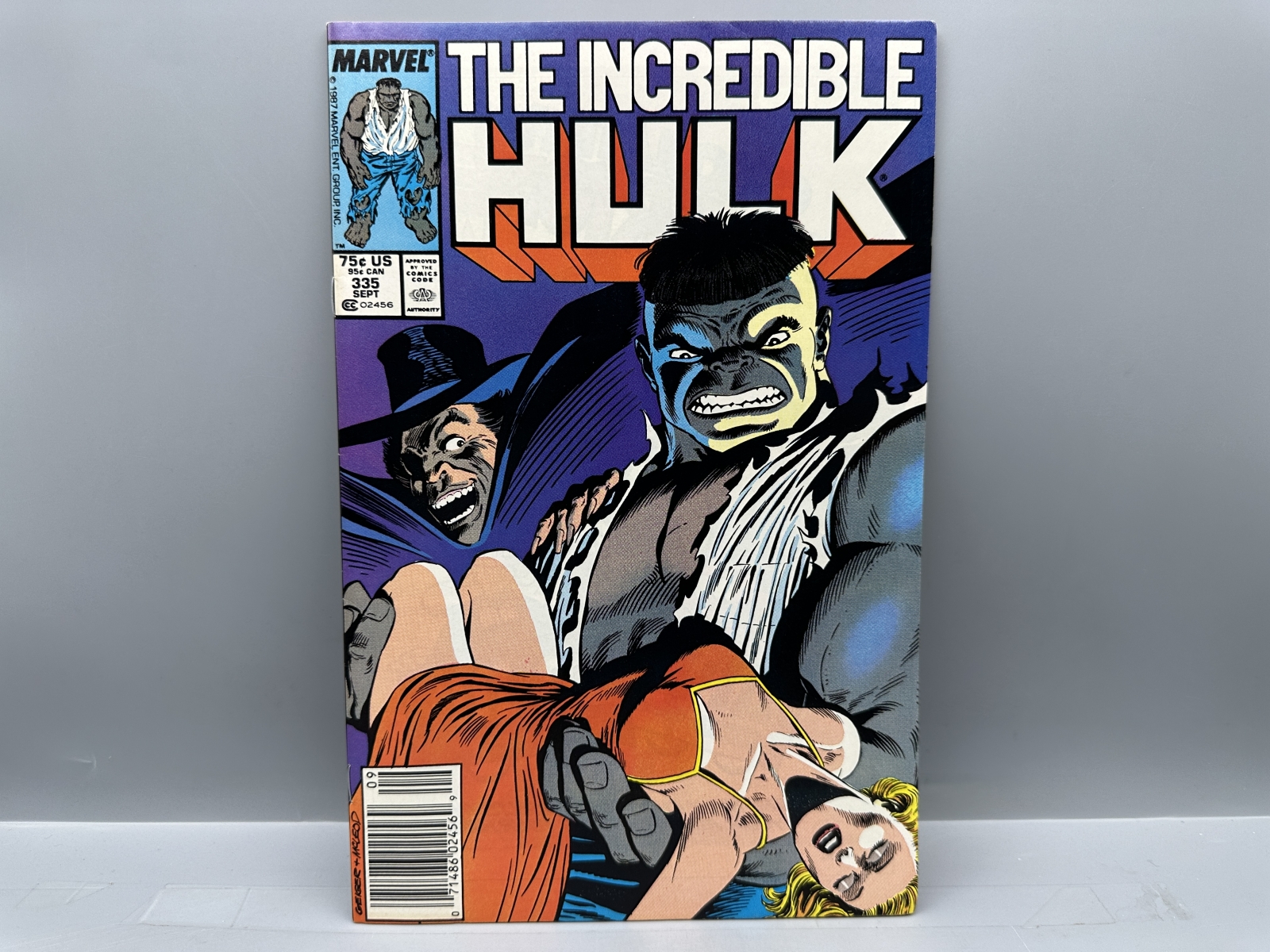 (7) Marvel Comic Books - Includes The Incredible Hulk #335 (1987), X-Men #186 (1984), and The Uncanny X-Men #259 (1990)