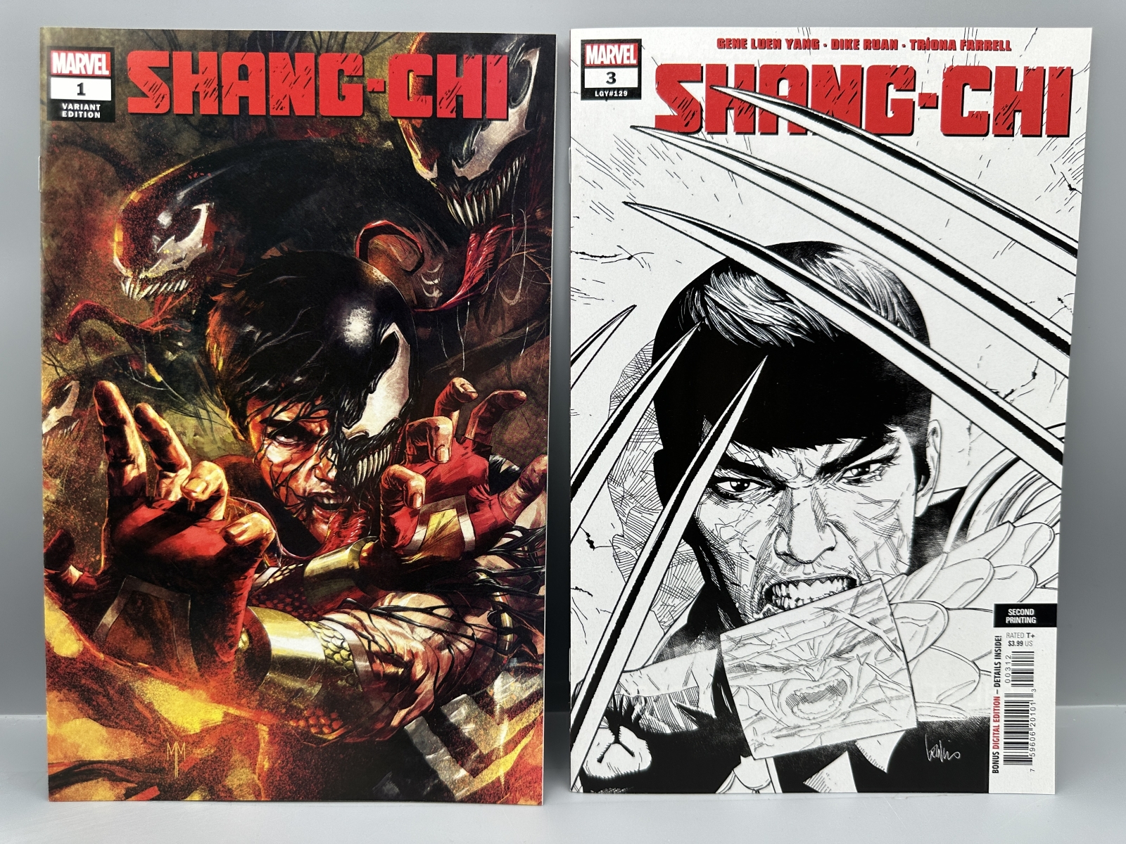 Marvel Comics Shang-Chi #1, 3, 4 & 6 (2021-2022) - Includes Store Exclusive Venomized Variant and Wolverine Sketch Variant