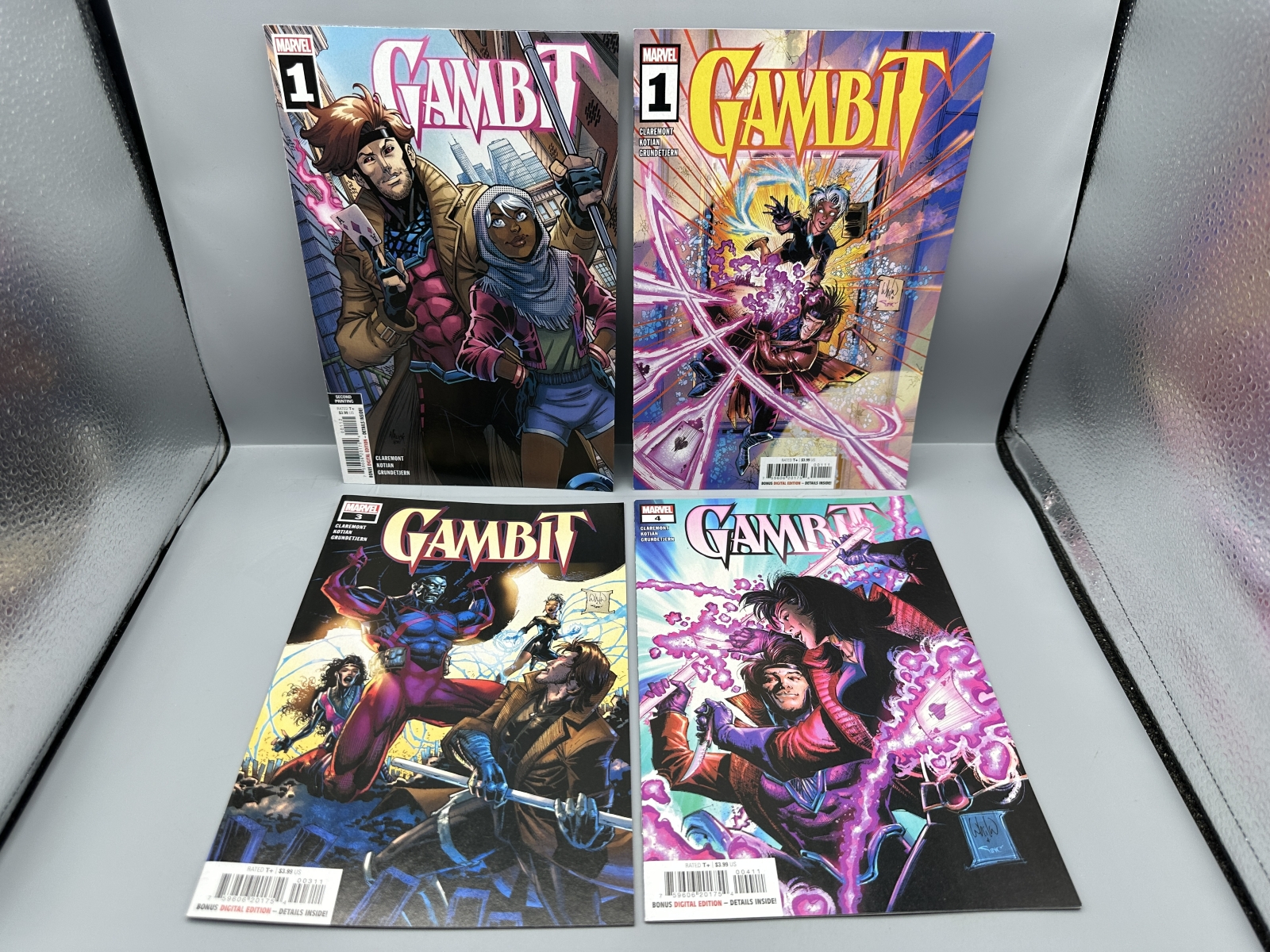 Marvel Comics Gambit #1, 1, 3 & 4 (2022) - Includes Second Printing Variant - Chris Claremont return to character
