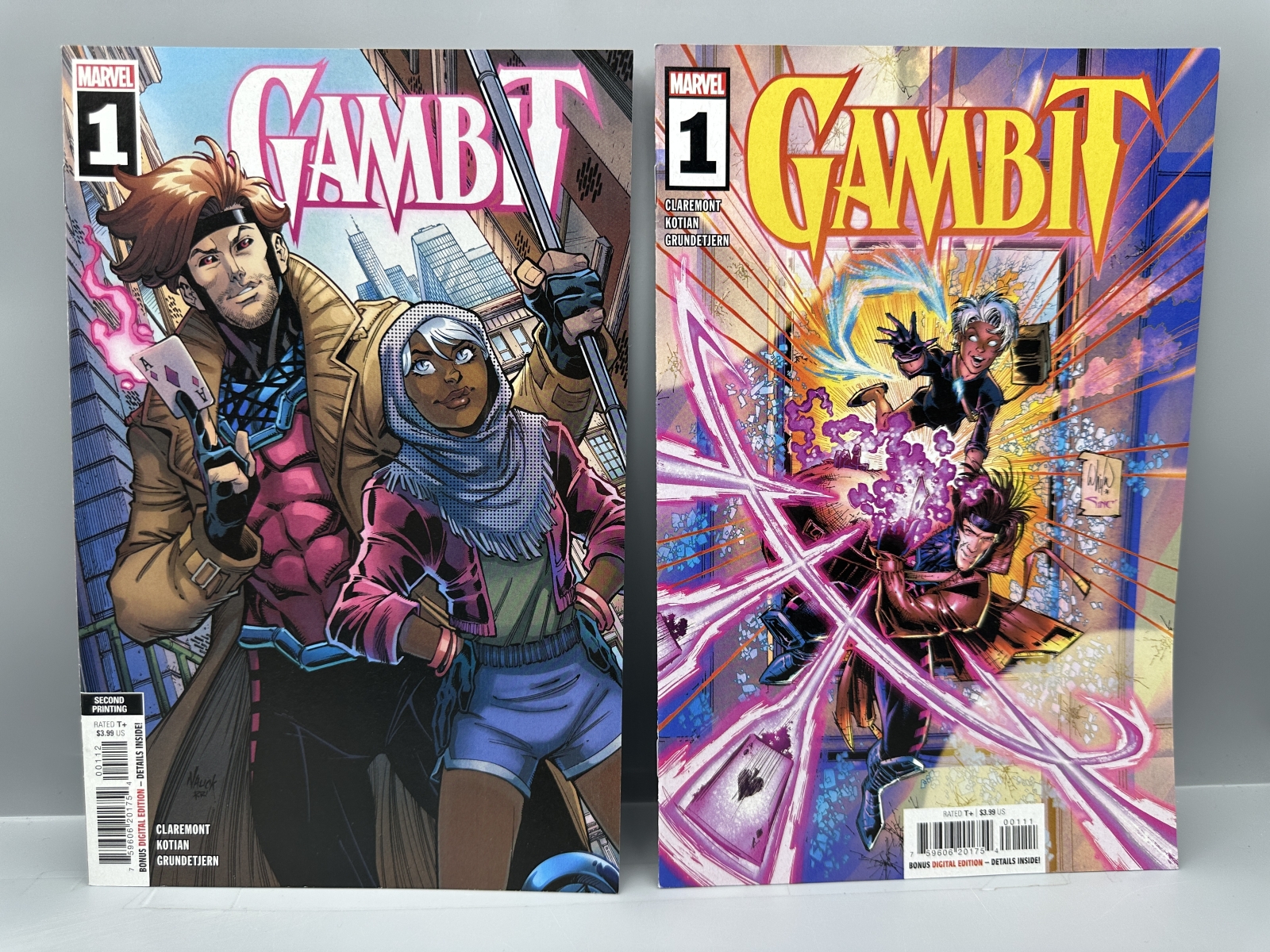 Marvel Comics Gambit #1, 1, 3 & 4 (2022) - Includes Second Printing Variant - Chris Claremont return to character