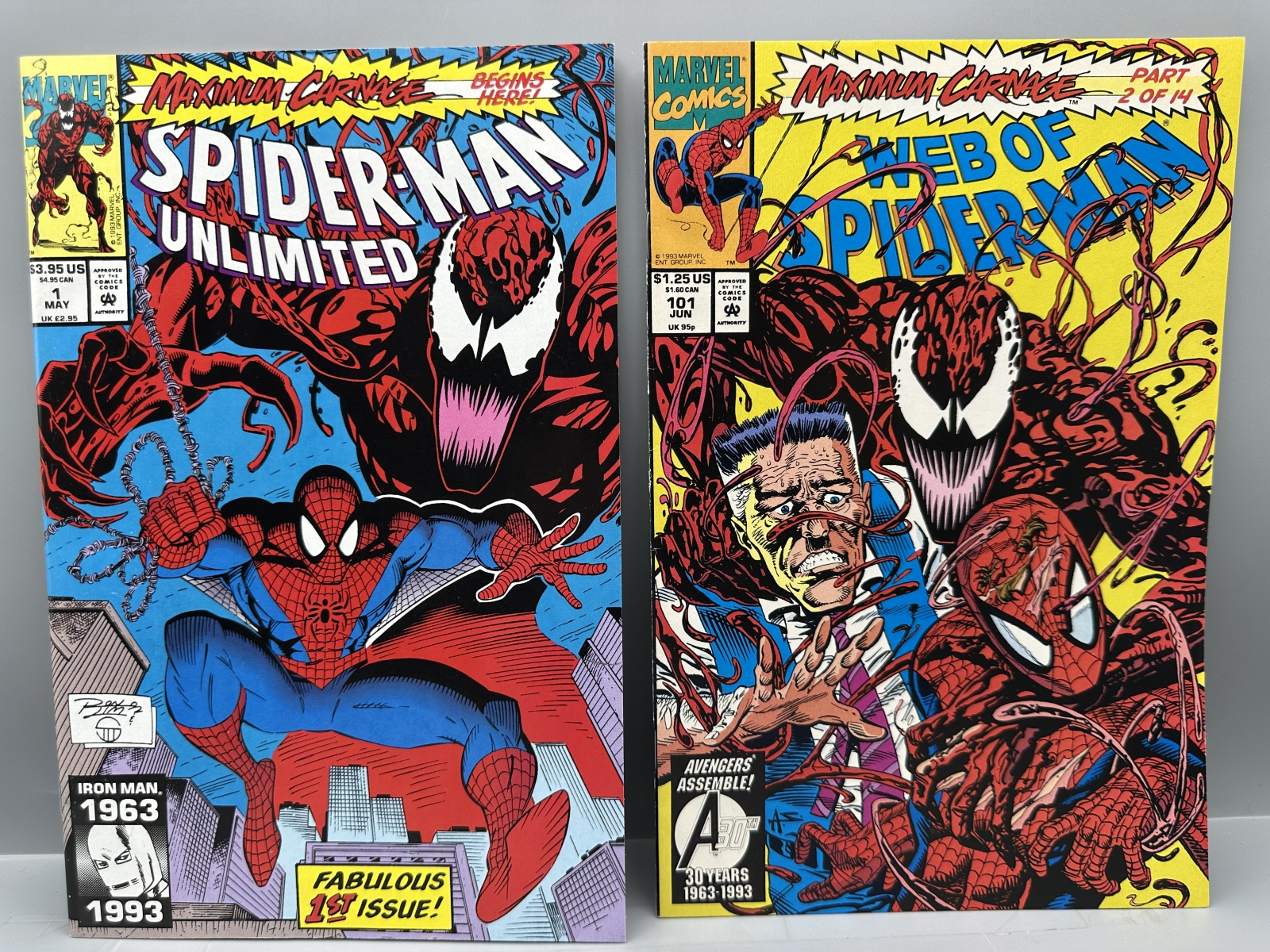 Marvel Comics Spider-Man: Maximum Carnage - Complete 14 Book Crossover Event - 1st Appearance of Shriek