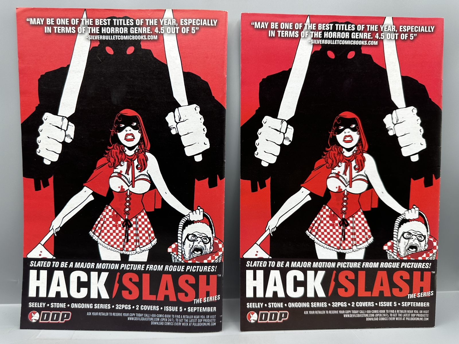 (6) Devil's Due Publishing Hack/Slash: The Series #4, #5, #12 (2007-2008) - Variant covers - Tim Seeley art - Bump crossover