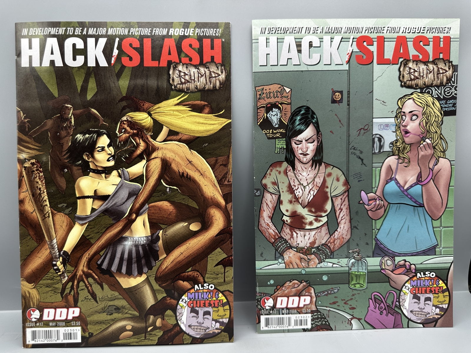 (6) Devil's Due Publishing Hack/Slash: The Series #4, #5, #12 (2007-2008) - Variant covers - Tim Seeley art - Bump crossover