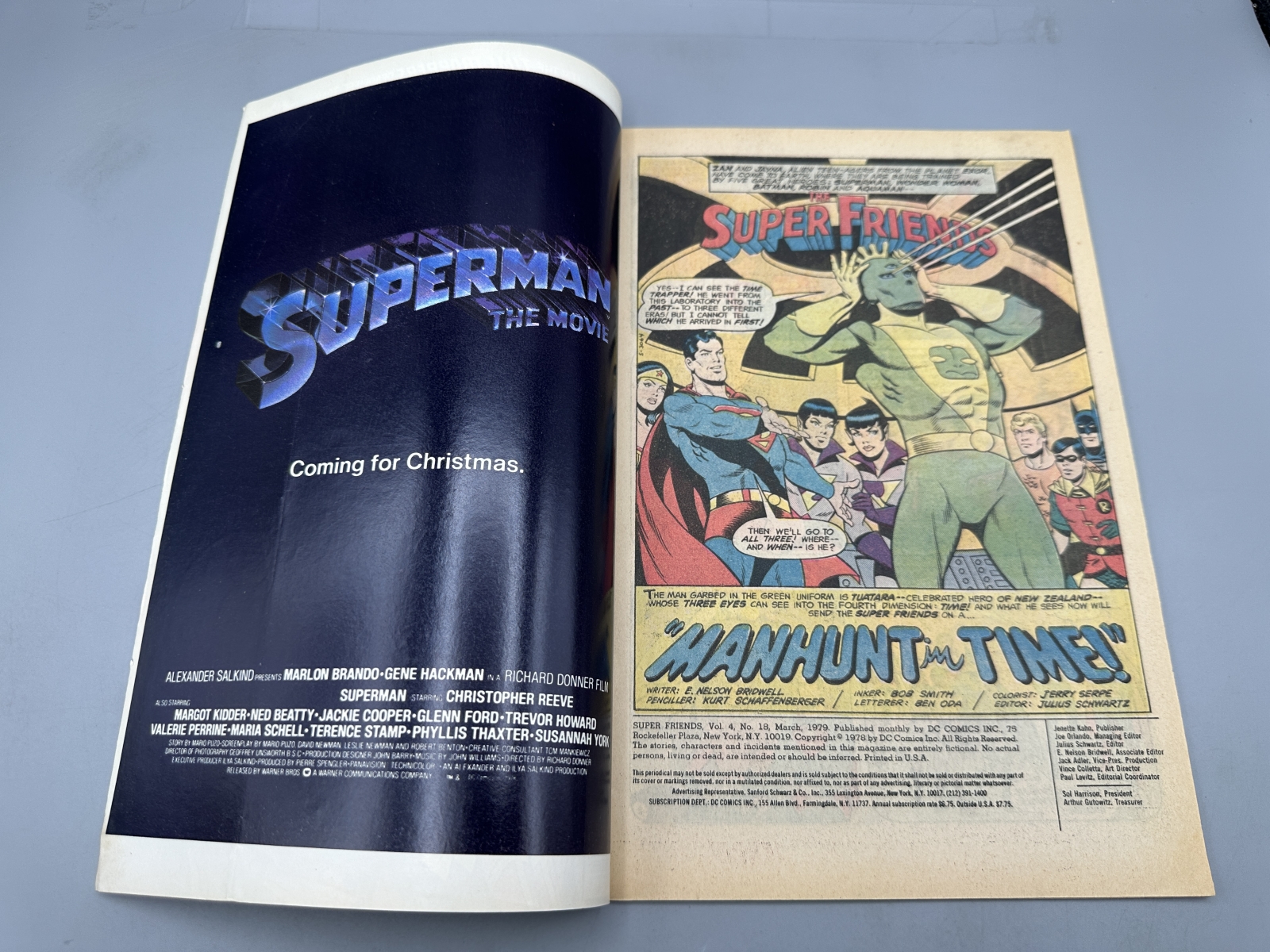 (3) DC Comic Books - Super Friends #18 (1979), Dynamic Classics #1 (1978), and Super-Team Family #15 (1978)