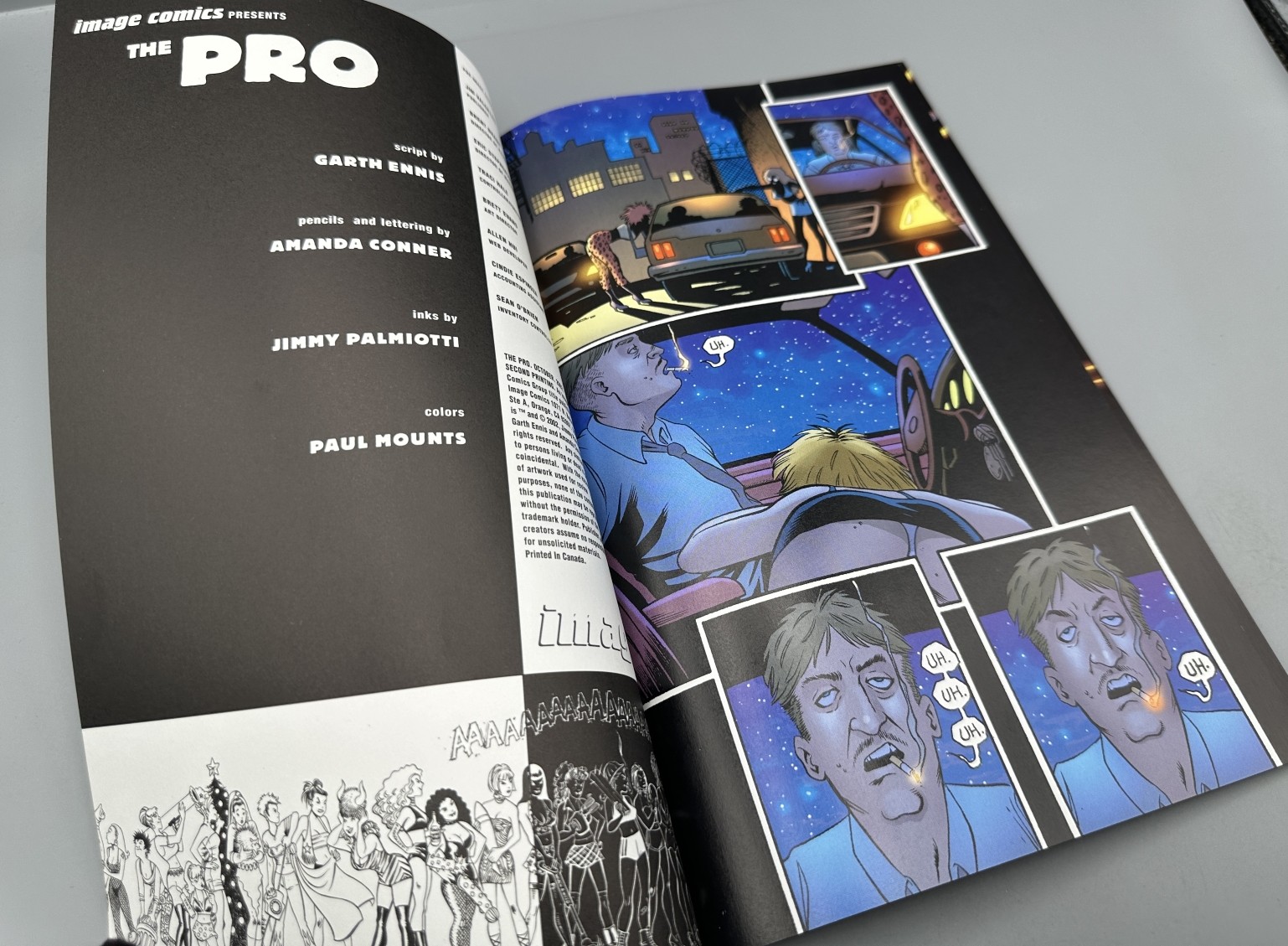 Image Comics The Pro #1 (2002) - Second printing - Garth Ennis script and Amanda Conner art