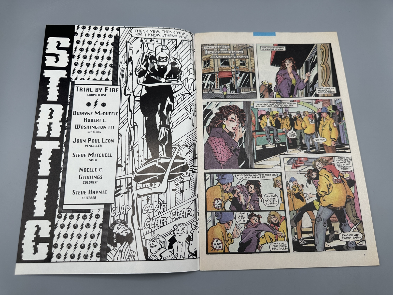 DC Comics Static #1 (1993) - 1st appearance of Static - Milestone Media debut