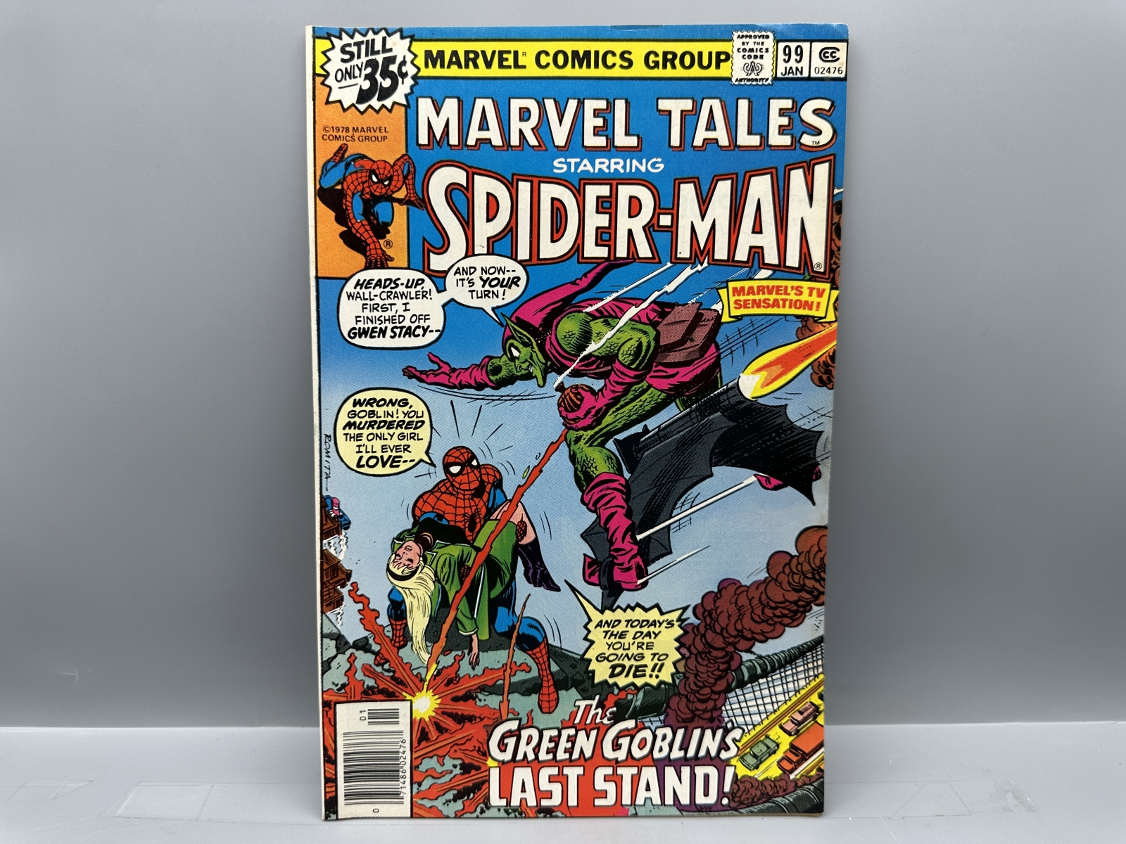 1979 Marvel Comics Marvel Tales Starring Spider-Man #99 - Reprints ASM #122 The Green Goblin's Last Stand! - John Romita Sr. and Gil Kane ar