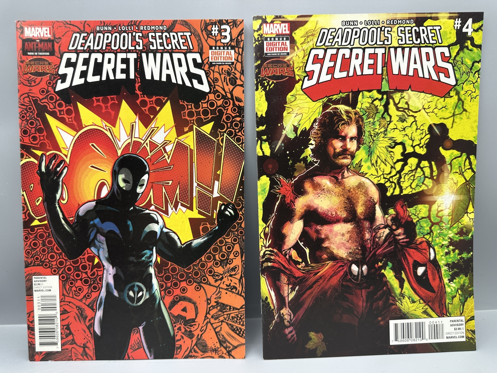 Marvel Comics Deadpool's Secret Secret Wars #1, 2, 3 & 4 (2015) - Complete 4-issue limited series - Homage covers by Tony Harris