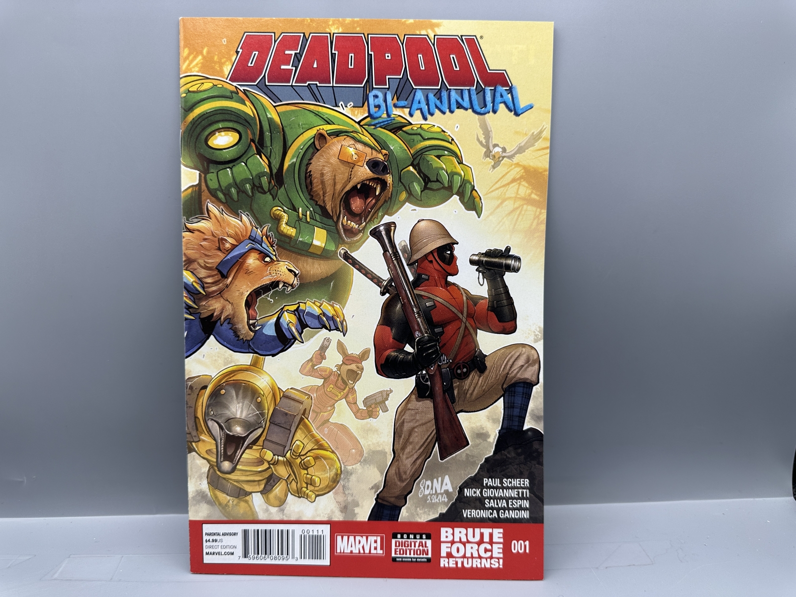 Marvel Comics Deadpool Bi-Annual #1, Annual #2, #23, #26 & #28 (2014) - Marvel Now! era - Phil Noto and Mark Brooks cover art