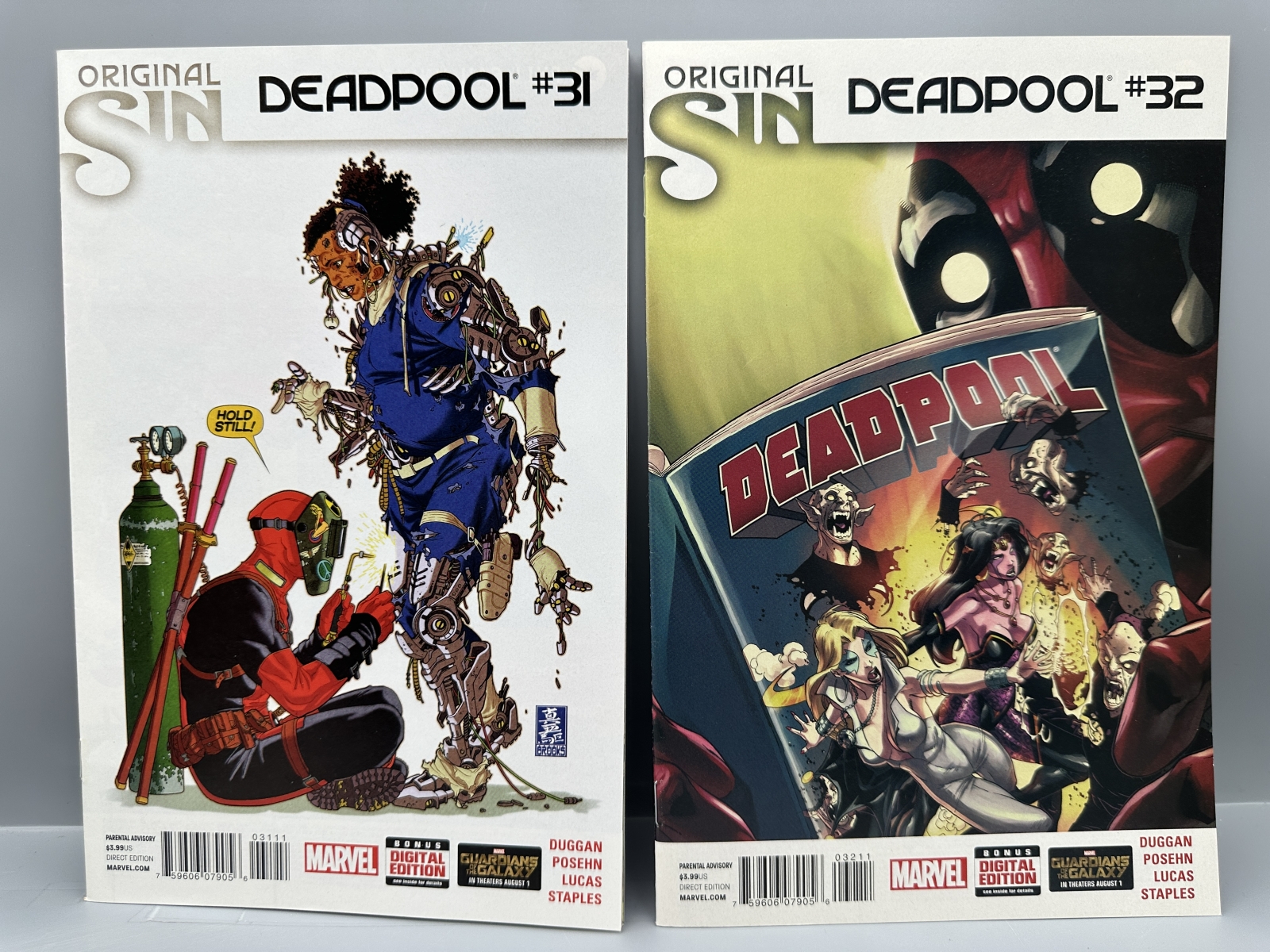 Marvel Comics Deadpool #30, 31, 32, 33 & 34 (2014) - Complete Original Sin tie-in story arc - Mark Brooks covers