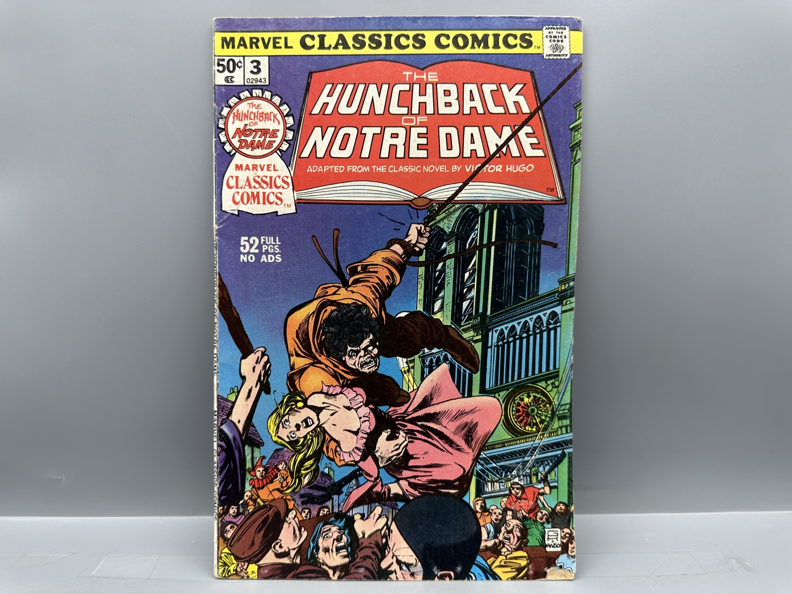 (4) Gilberton, Marvel, Gold Key, and Harvey Comics - Classics Illustrated #15, Marvel Classics Comics #3, Walt Disney Showcase #18, Sad Sack
