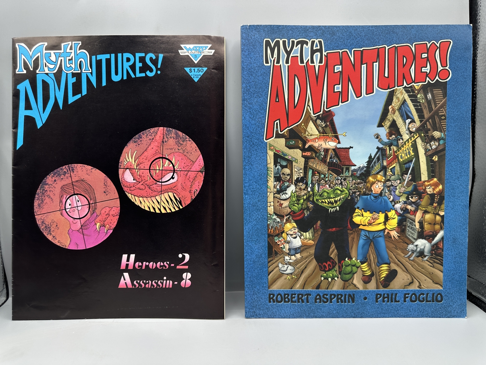 1984 WaRP Graphics and Airship Entertainment Myth Adventures! #3 & 2007 Collected Edition - Phil Foglio and Tim Sale art
