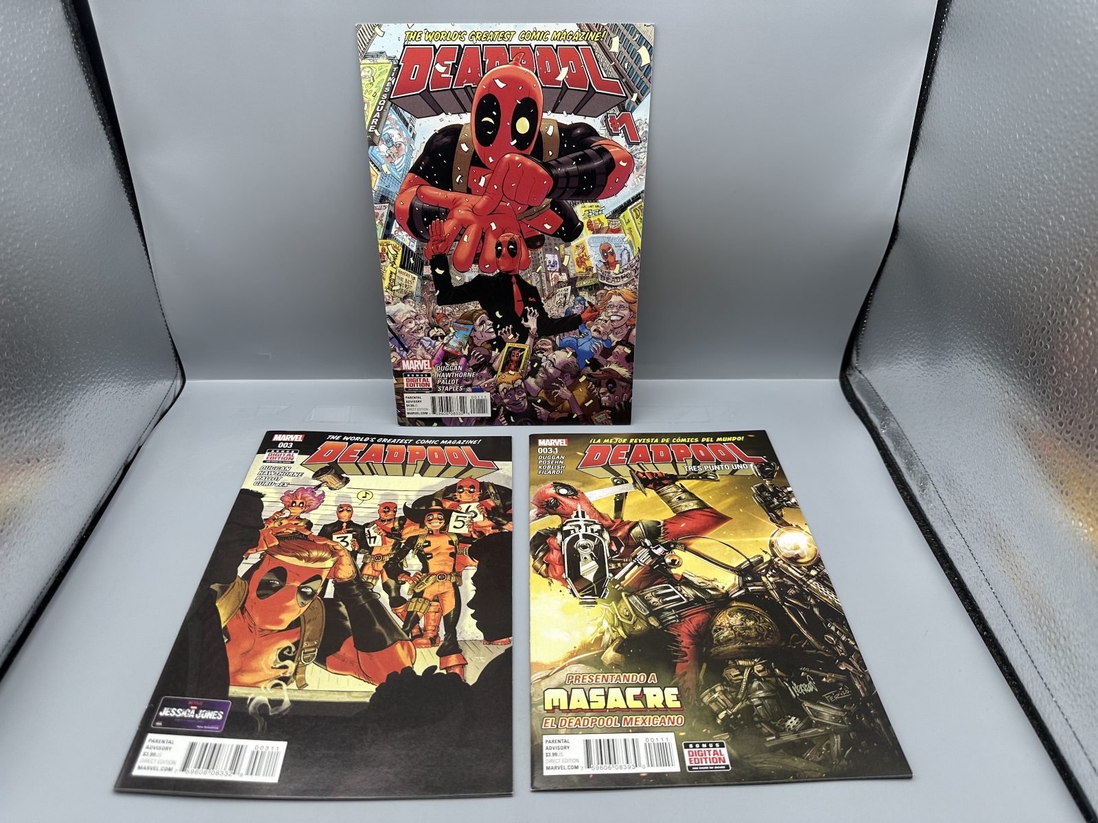Marvel Comics Deadpool #1, 3, & 3.1 (2016) - 1st appearance of Masacre