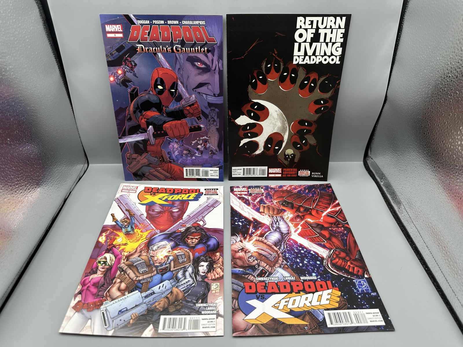 Marvel Comics Deadpool: Dracula's Gauntlet #1, Return of the Living Deadpool #1, Deadpool vs. X-Force #1 & #3 (2014-2015) - Three #1 issues