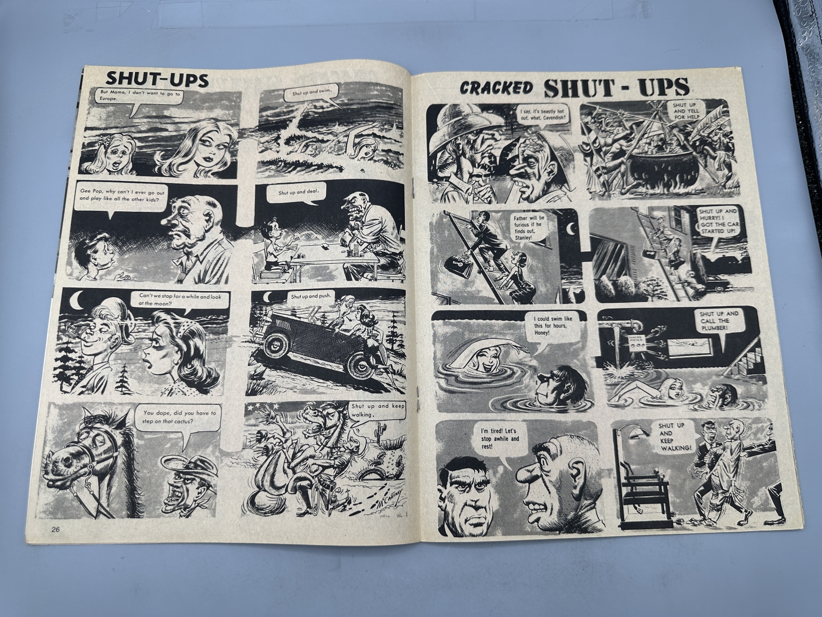(3) Major Magazines and Globe Communications Cracked Collectors' Edition - John Severin cover art