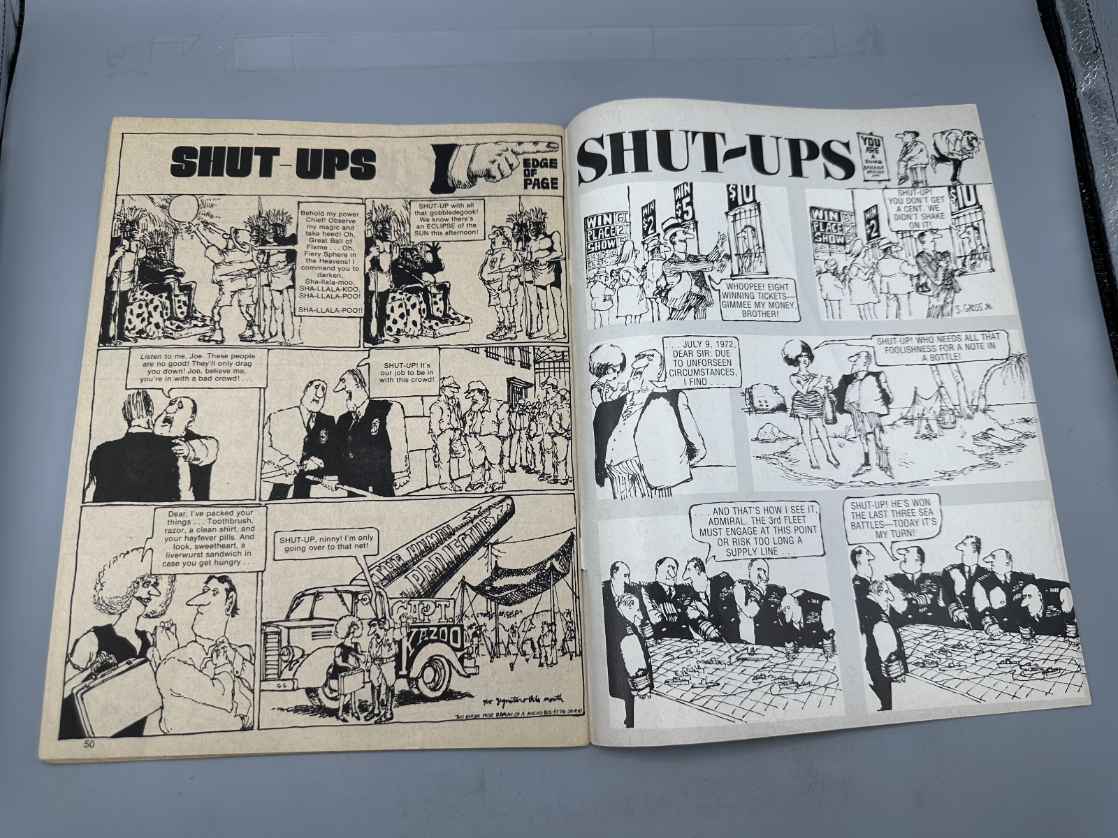 (3) Major Magazines and Globe Communications Cracked Collectors' Edition - John Severin cover art