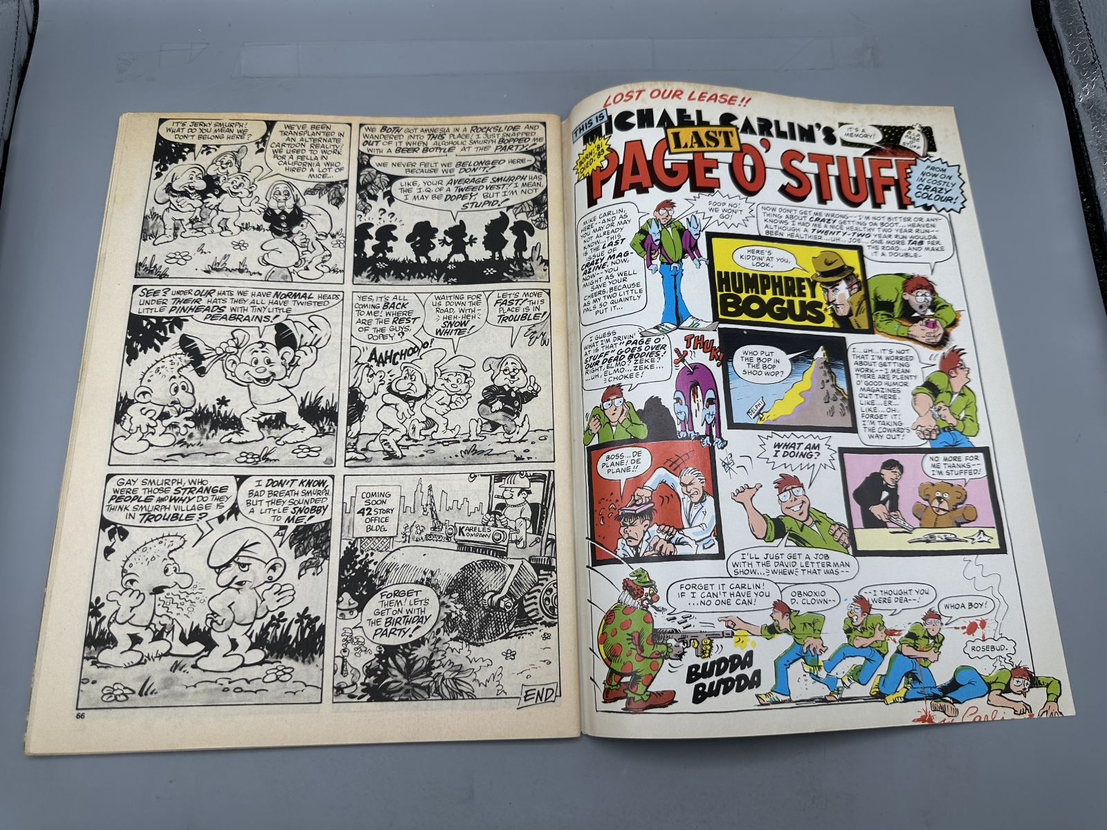 1981 Marvel Comics Crazy #80 & 1983 #94 - Final issue of original series - Obnoxio the Clown covers - Bob Larkin art