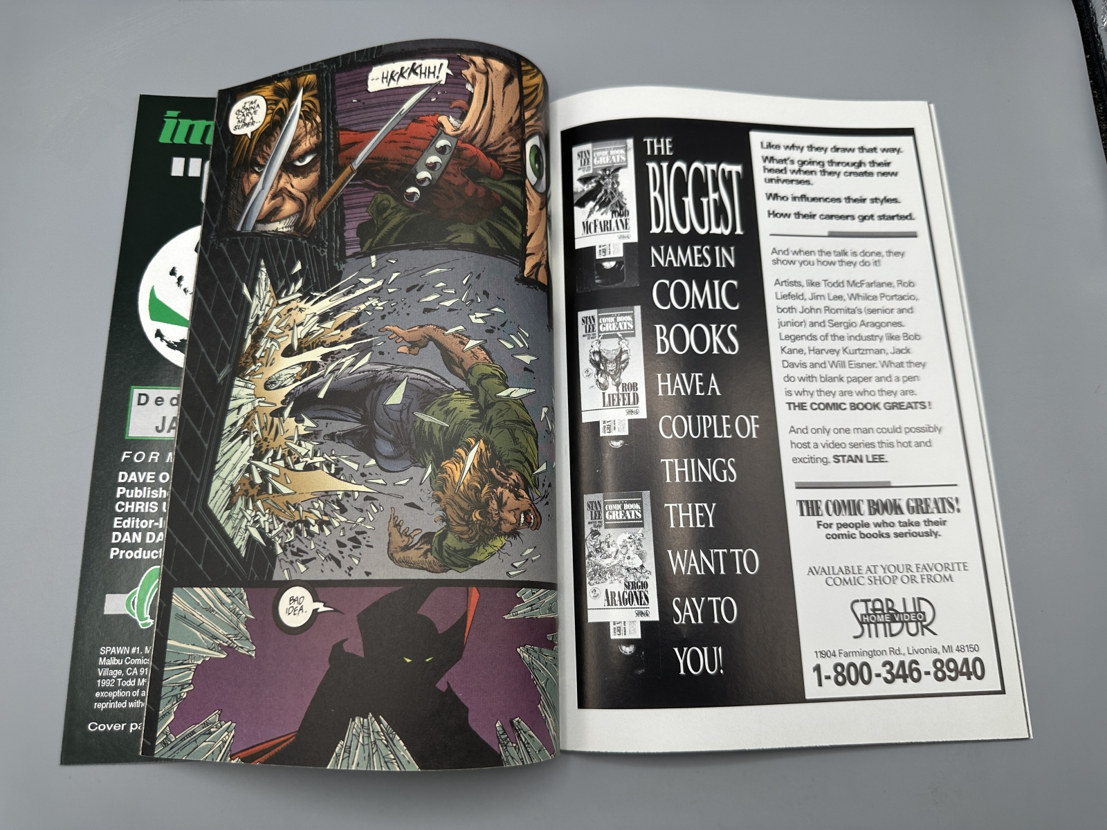 Image Comics Spawn #1 (1992) - 1st appearance of Spawn - Todd McFarlane story and art