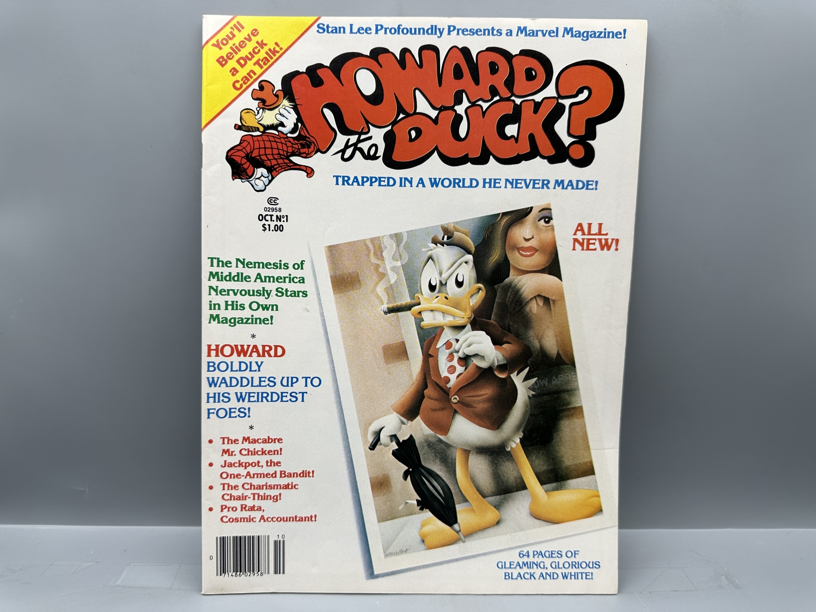 1979 Marvel Comics Howard the Duck #1 - First issue of magazine series - First appearance of Mr. Chicken - Michael Golden and Gene Colan art