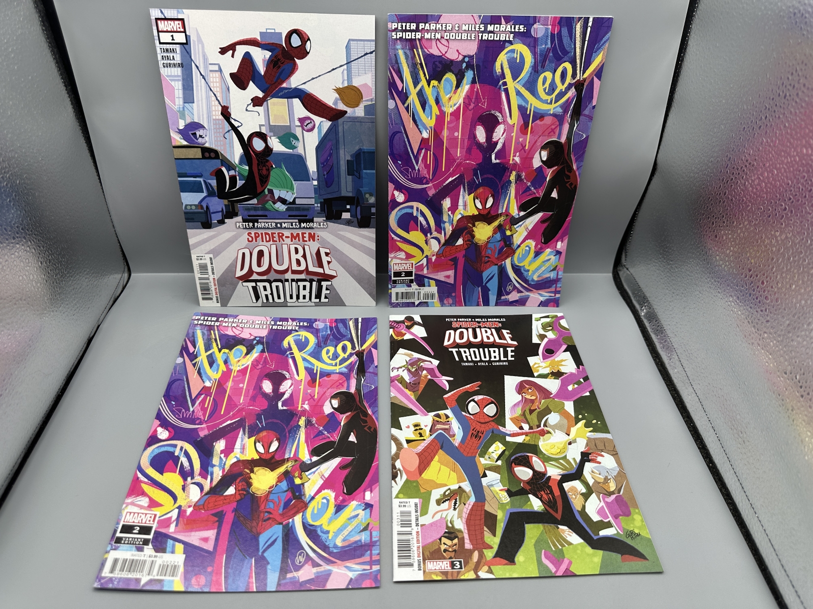 Marvel Comics Peter Parker & Miles Morales: Spider-Men Double Trouble #1, #2 (x2) & #3 (2023)