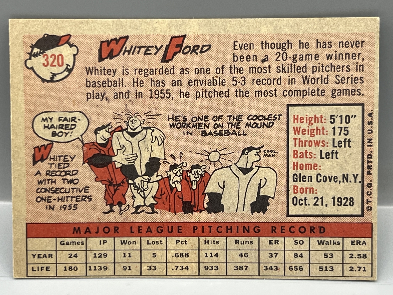 1958 Topps Whitey Ford #320