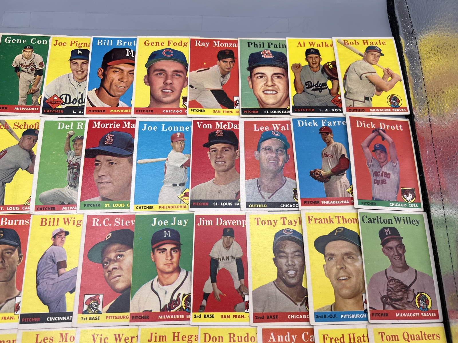 (50) 1958 Topps Baseball Cards - Varying Conditions