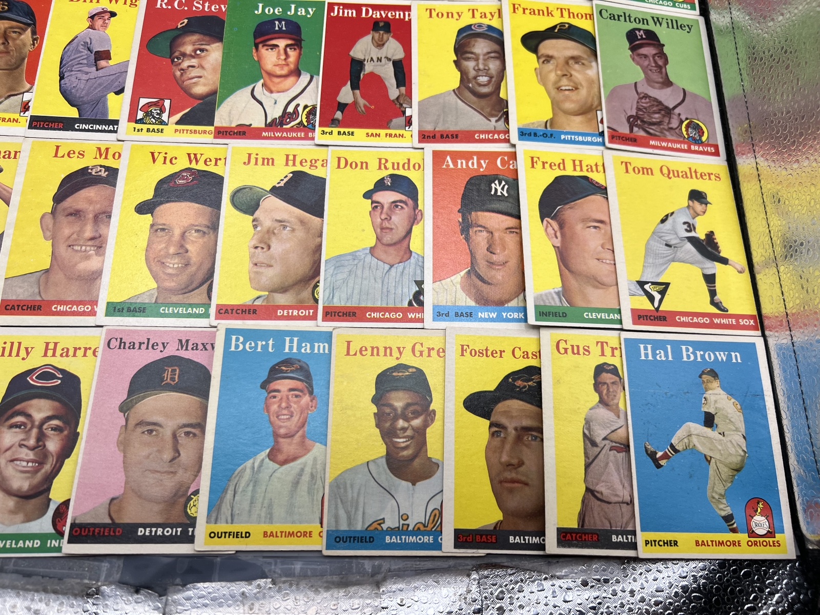 (50) 1958 Topps Baseball Cards - Varying Conditions