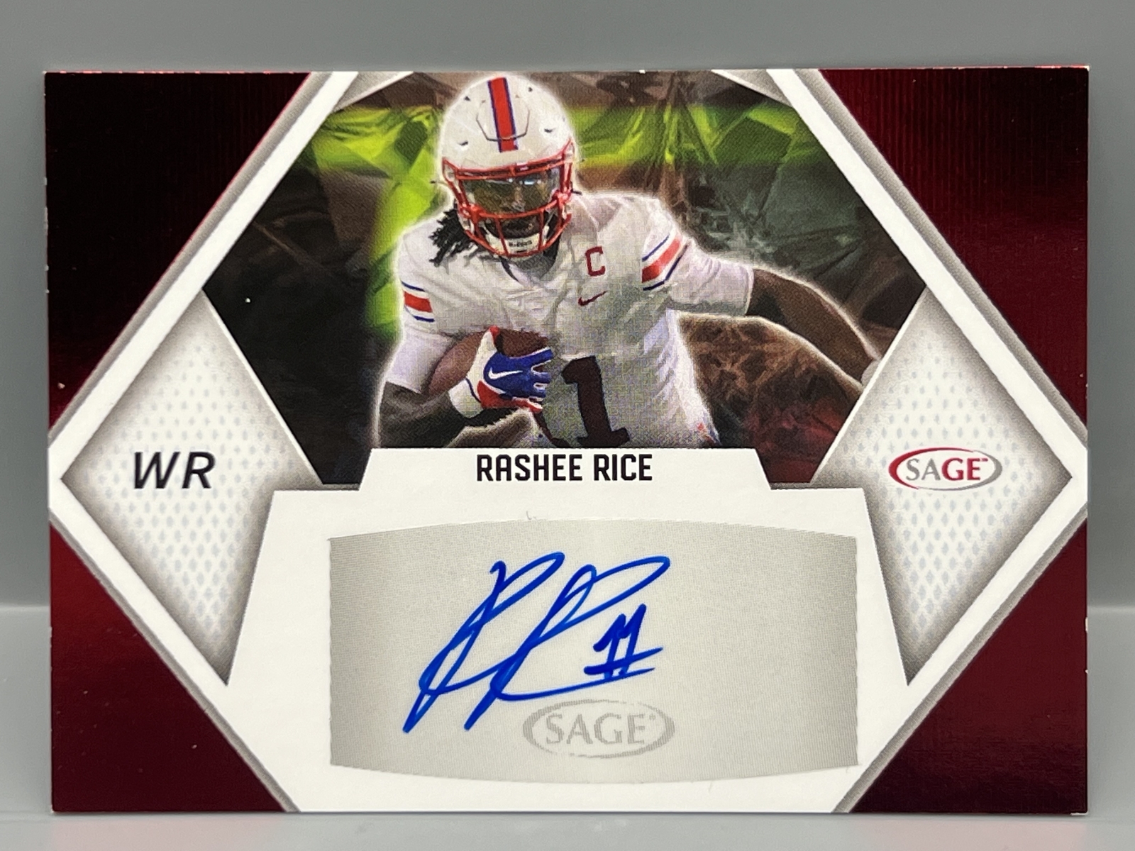 2023 Sage Rashee Rice Red RC Auto #A-RR