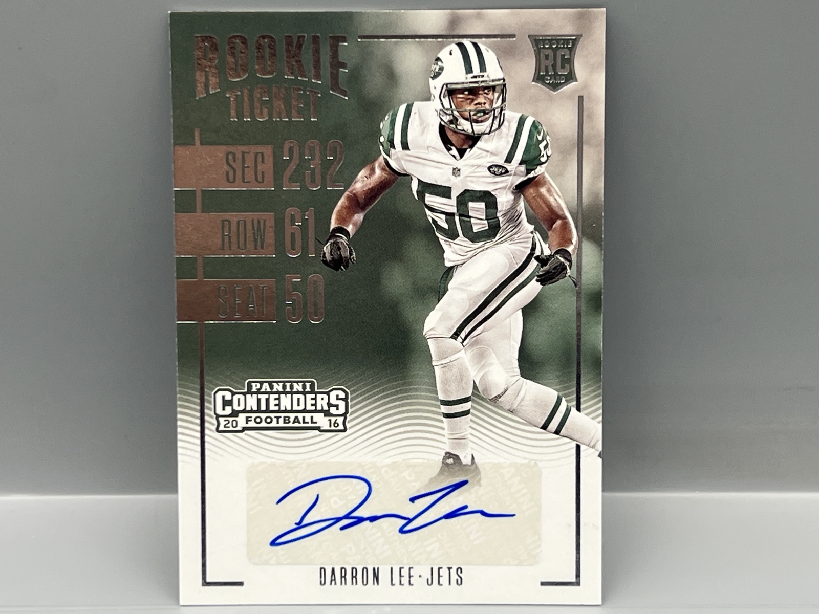 2016 Panini Contenders Darron Lee RC Auto