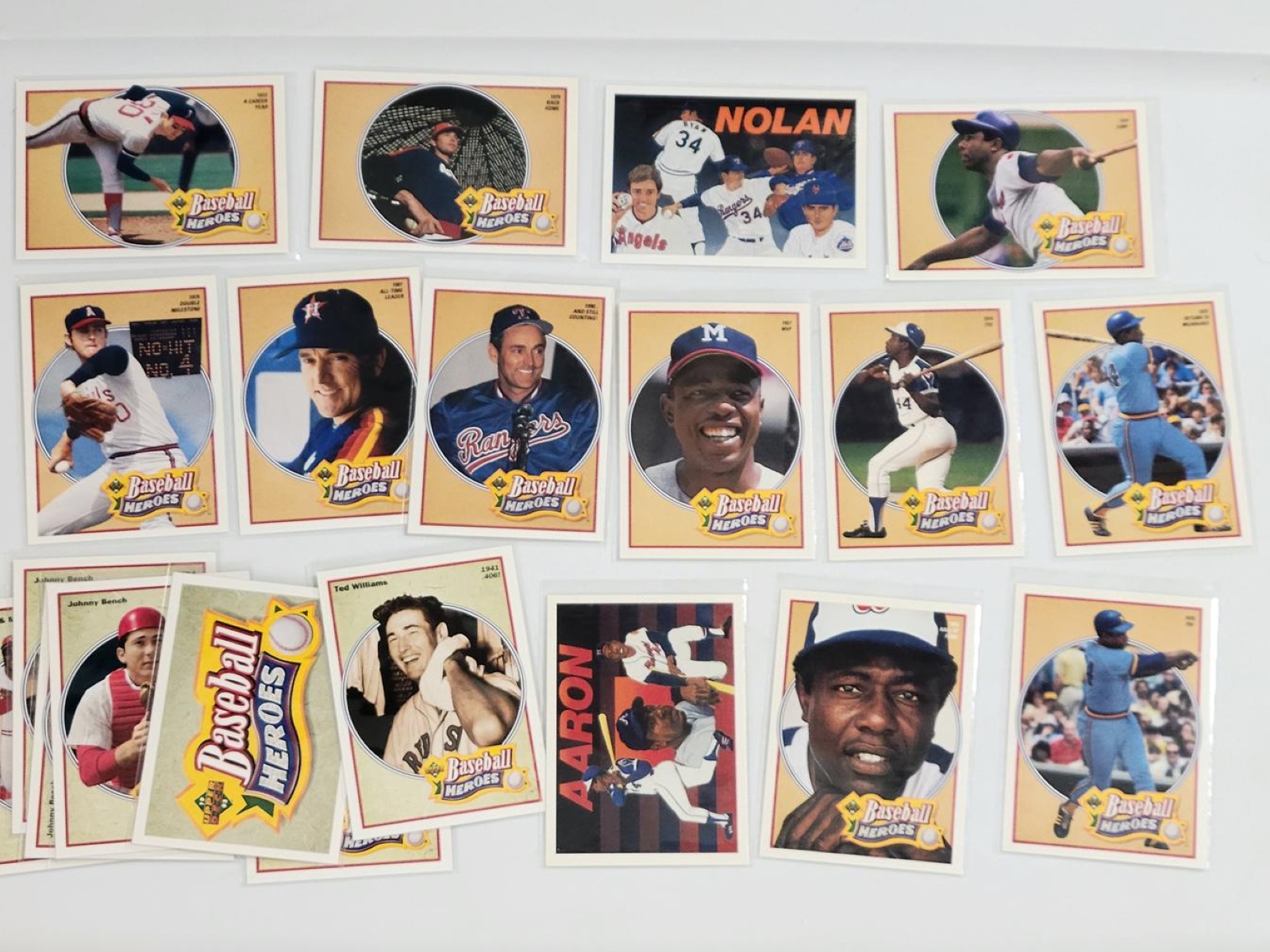 Lot of (20) Upper Deck Baseball Heroes Inserts