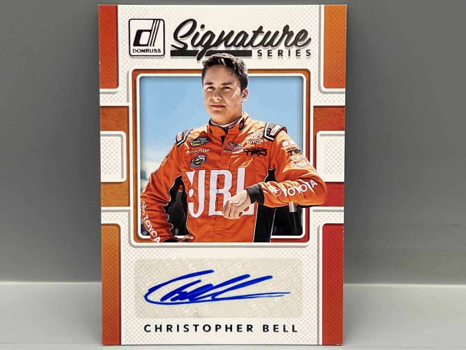 2018 Panini Donruss Racing Christopher Bell Signature Series Auto #SS-CB
