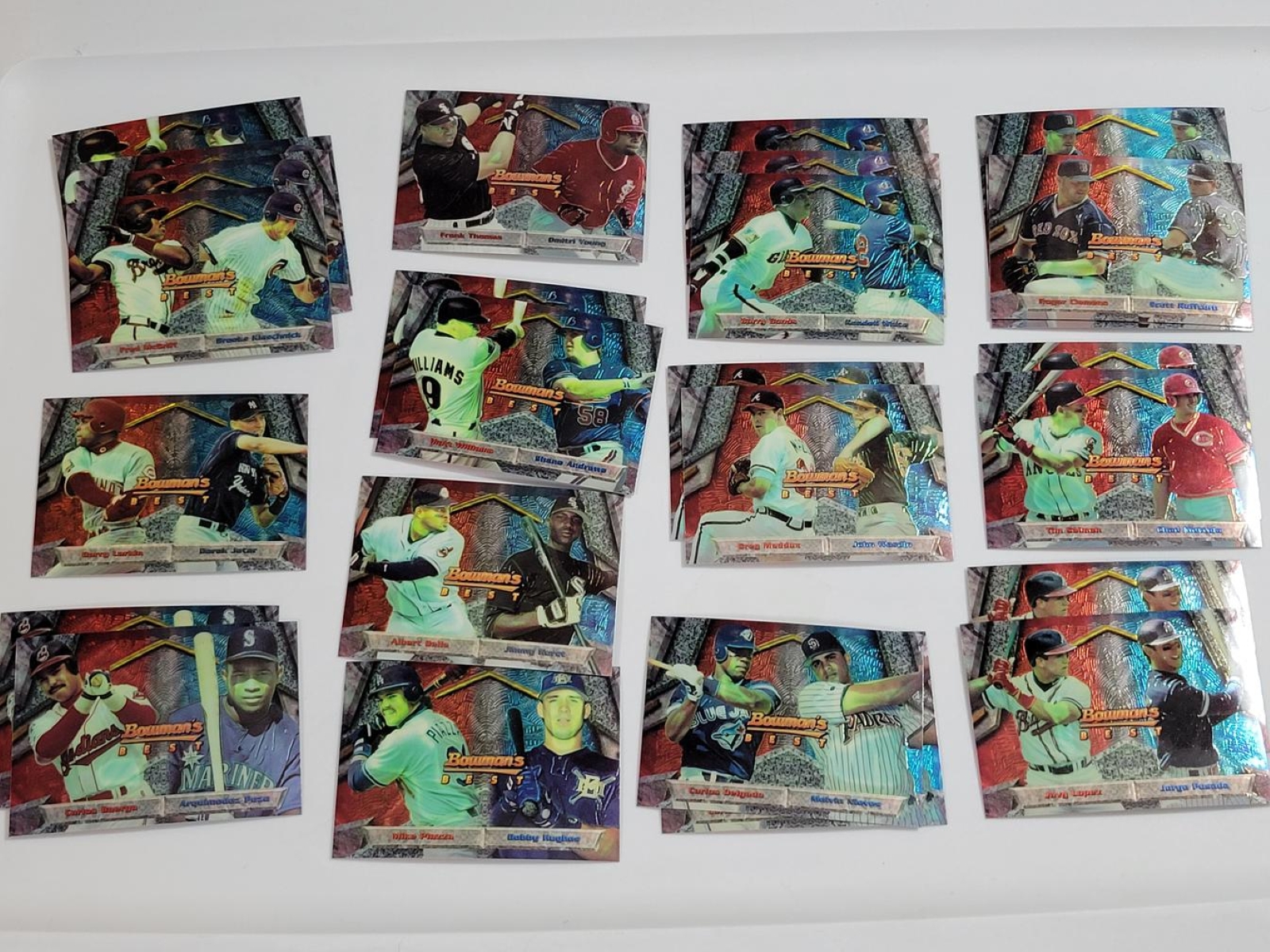 Lot of (40) 1994 Bowman's Best Mirror Image Cards